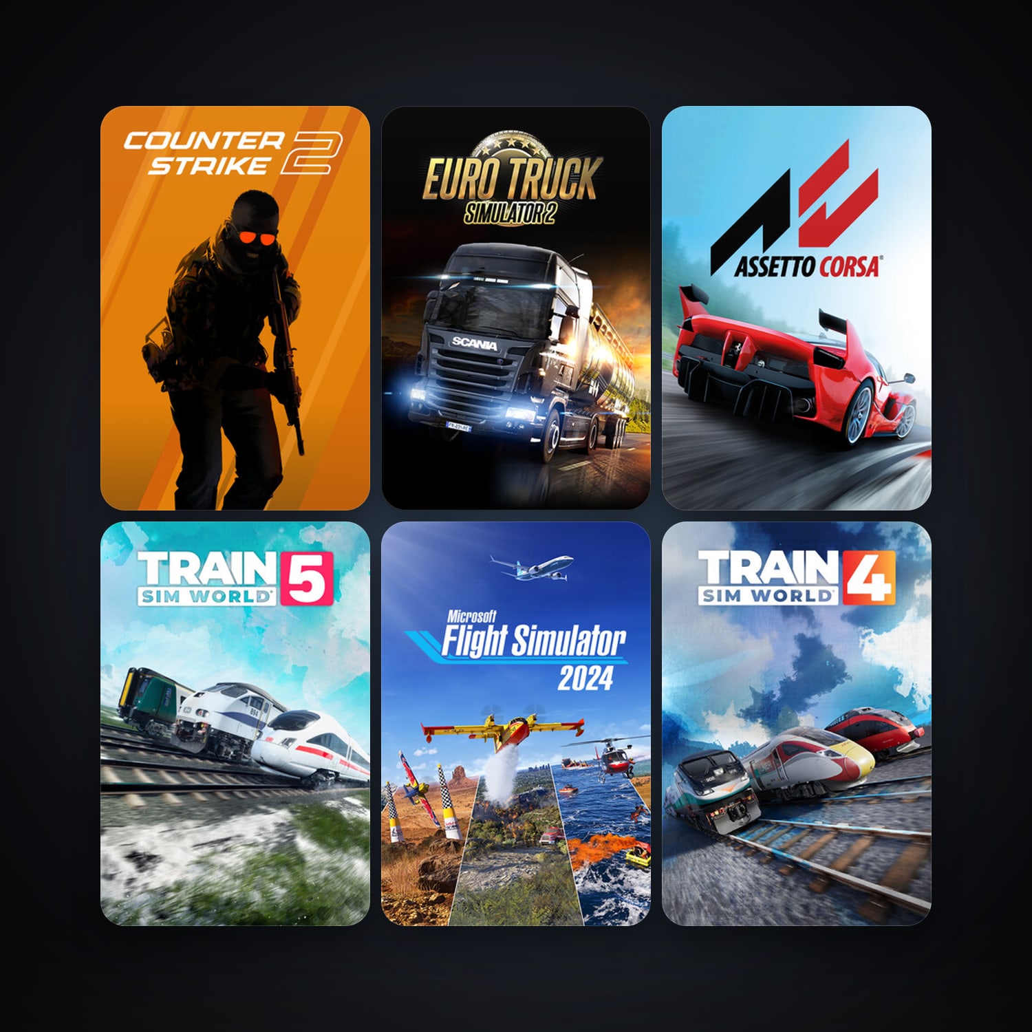 CS2 Prime + Train Simulator Classic, 47 games, clean — HabibiAccounts