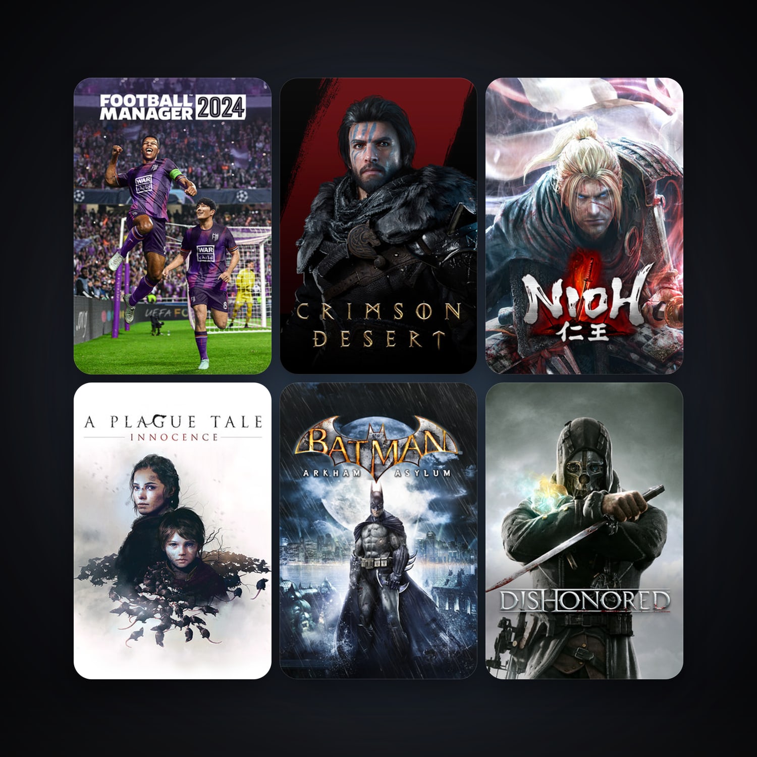 Batman: Arkham Asylum Game of the Year Edition + Dishonored, 17 games, clean — HabibiAccounts