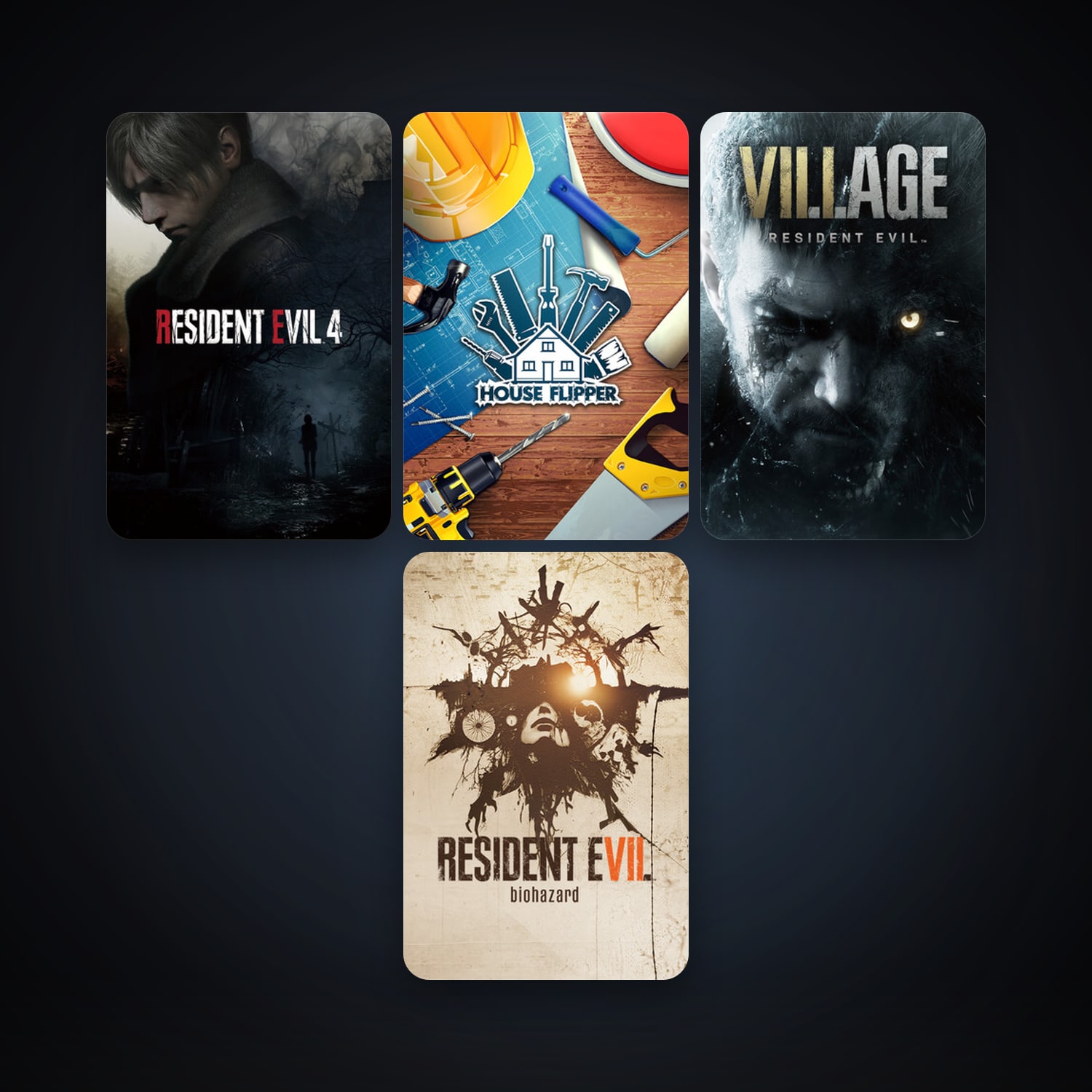 RESIDENT EVIL 7 biohazard / BIOHAZARD 7 resident evil + House Flipper, 5 games, Steam 11, clean — HabibiAccounts