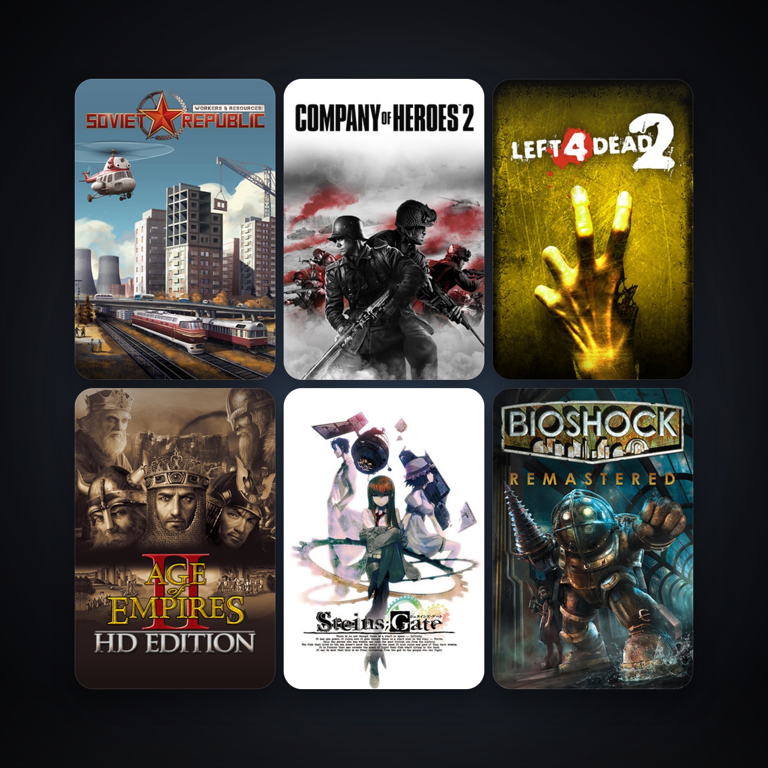 Left 4 Dead 2 + BioShock Infinite, 66 games, Steam 11, clean — HabibiAccounts
