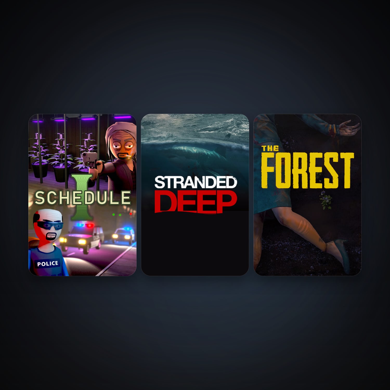 The Forest + Stranded Deep, 5 games, clean — HabibiAccounts
