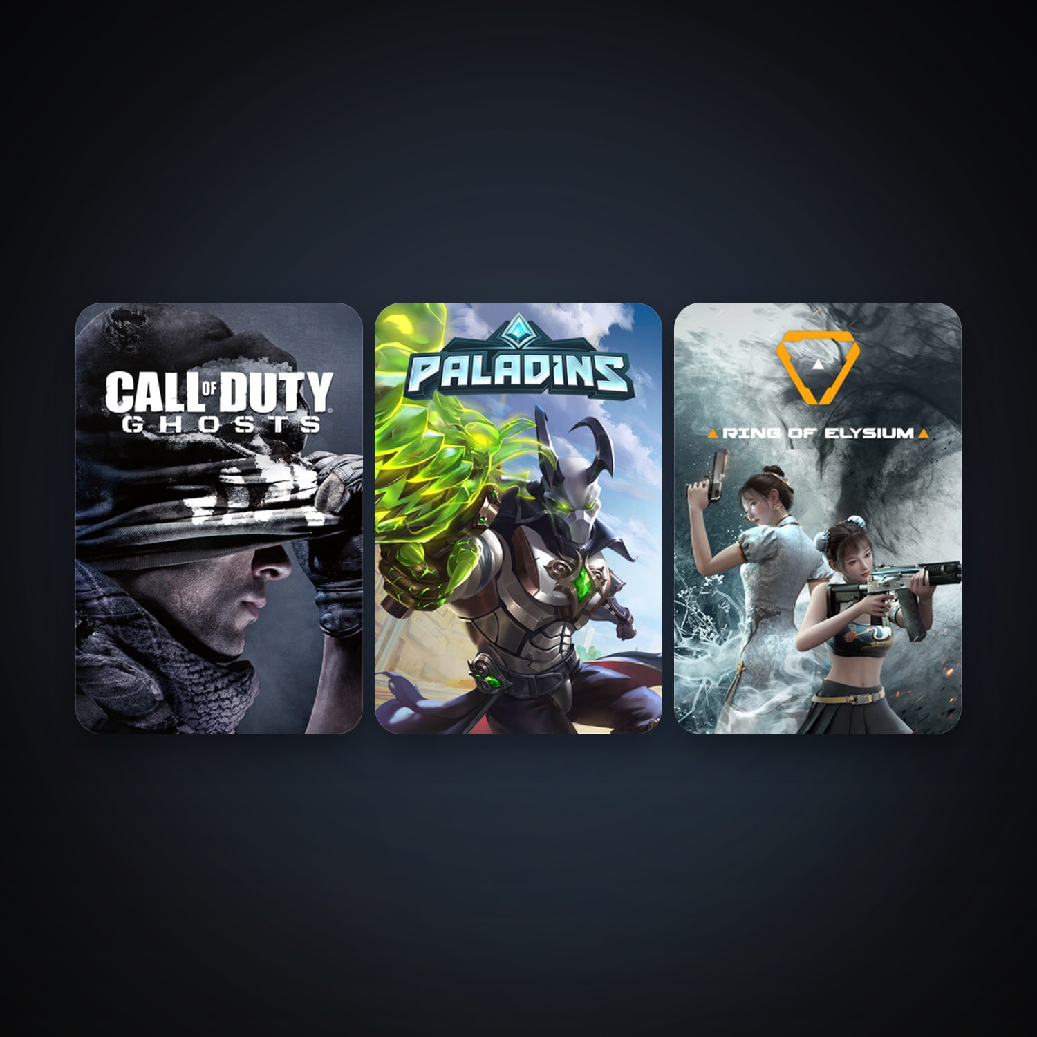 Call of Duty: Ghosts + Paladins, 5 games, clean — HabibiAccounts