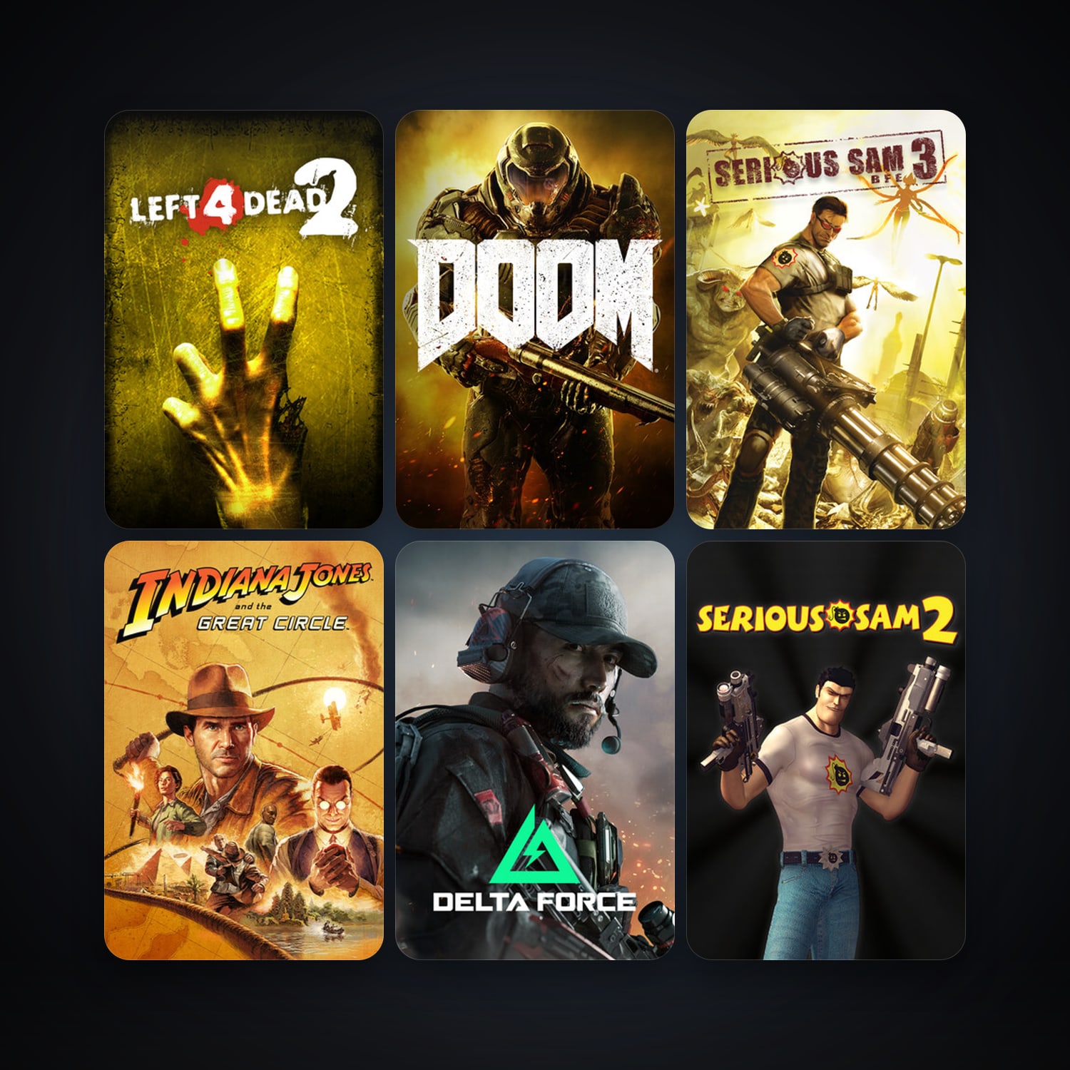 Left 4 Dead 2 + Serious Sam 3: BFE, 9 games, clean — HabibiAccounts