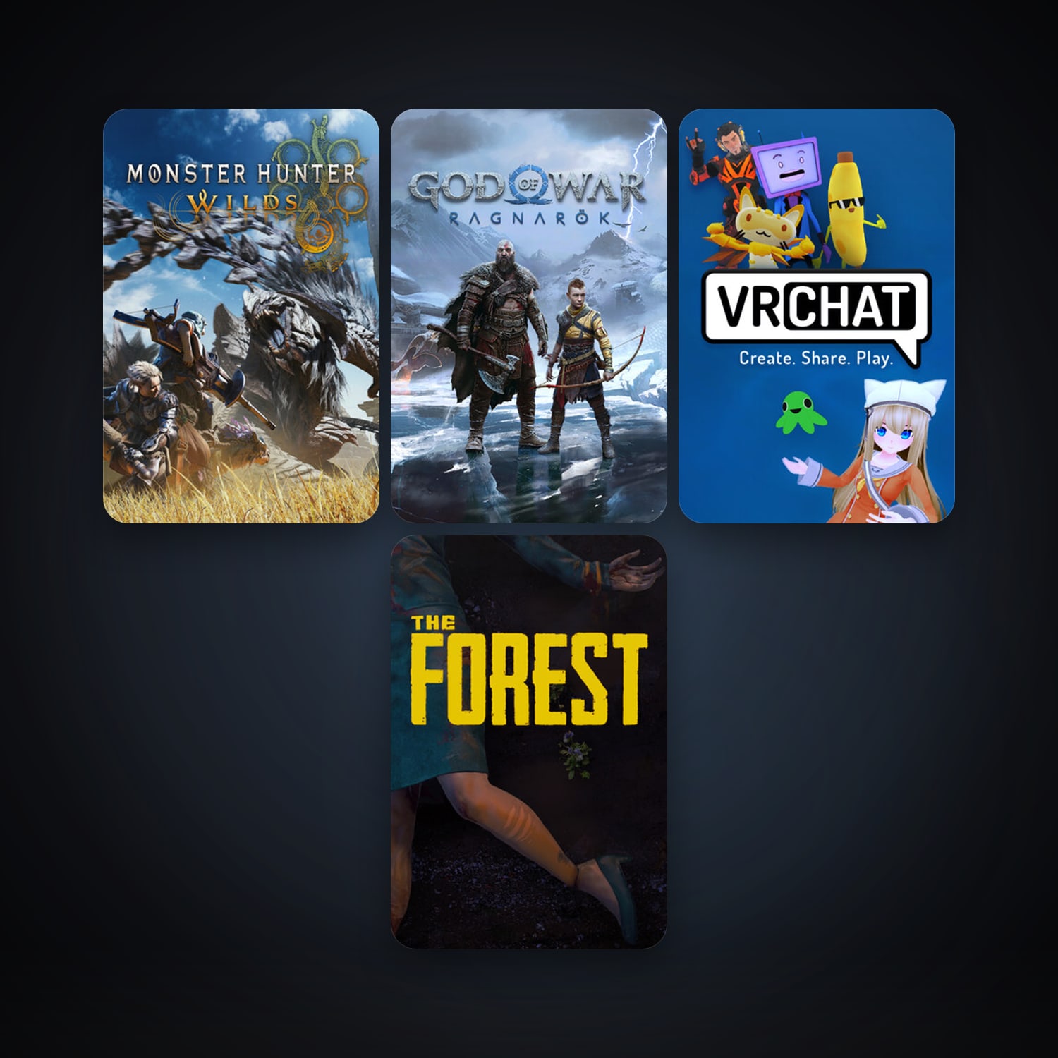 The Forest + VRChat, 6 games, clean — HabibiAccounts