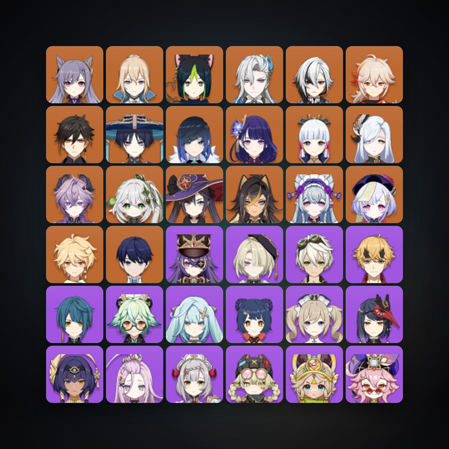 Genshin Impact | AR 57 | 68 Chars | 18× 5★ — Genshin / miHoYo Account · 263035404 — HabibiAccounts