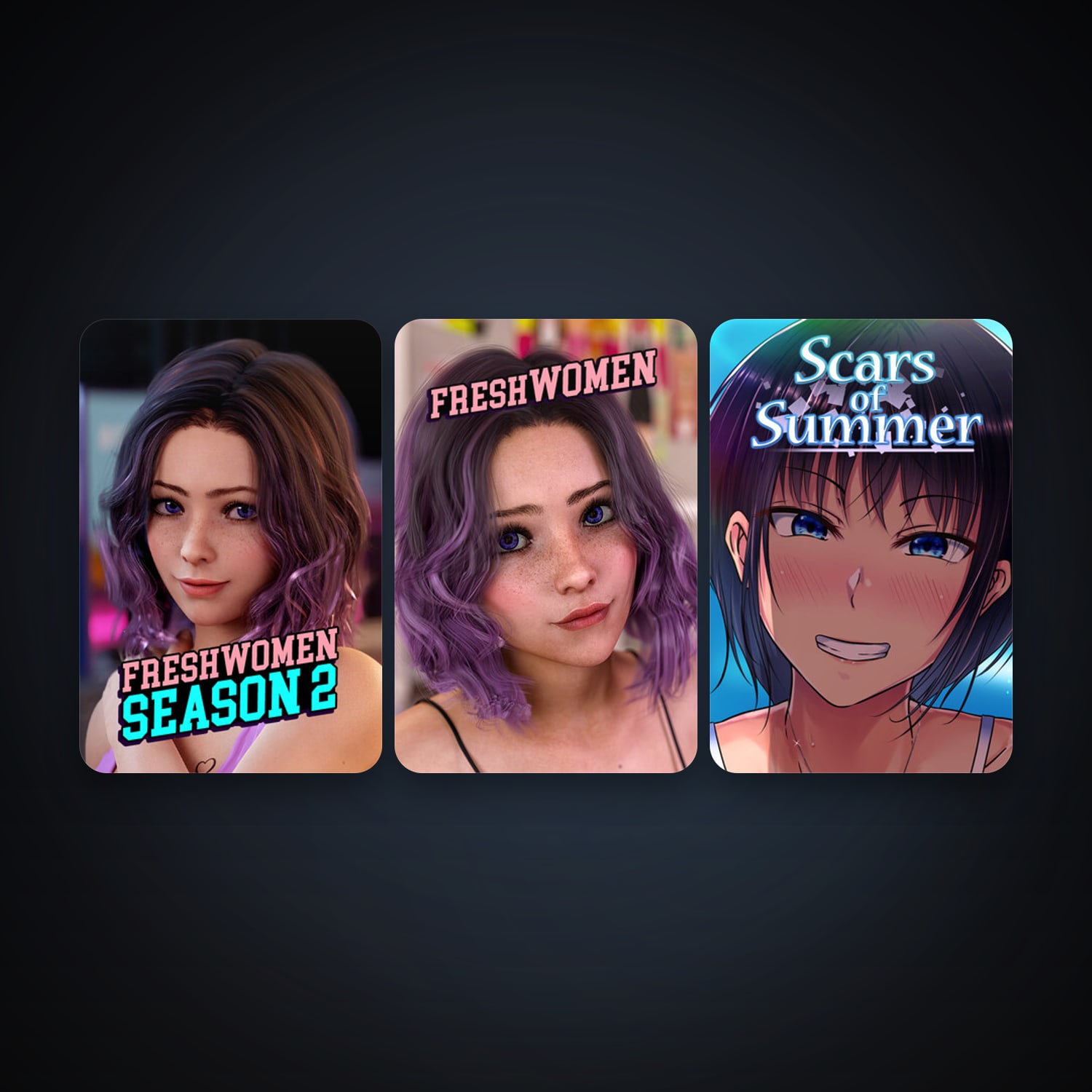 FreshWomen - Season 1 + Scars of Summer, 5 games, clean — HabibiAccounts