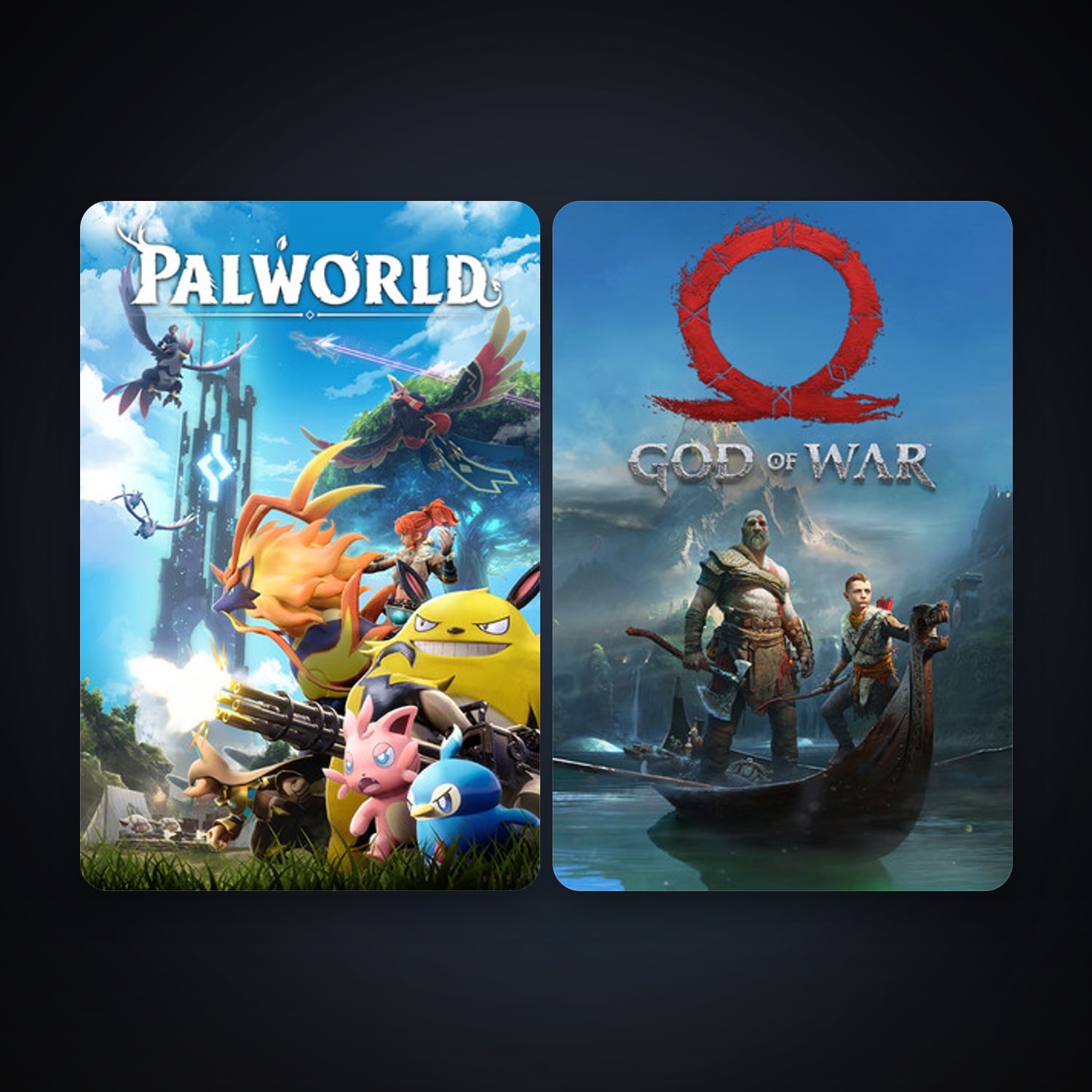 God of War + Palworld, 3 games, clean — HabibiAccounts