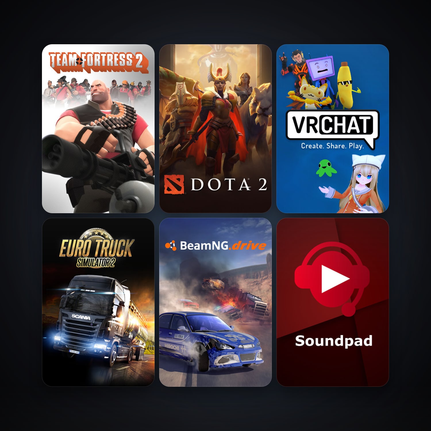 Half-Life 2 + Euro Truck Simulator 2, 59 games, clean — HabibiAccounts
