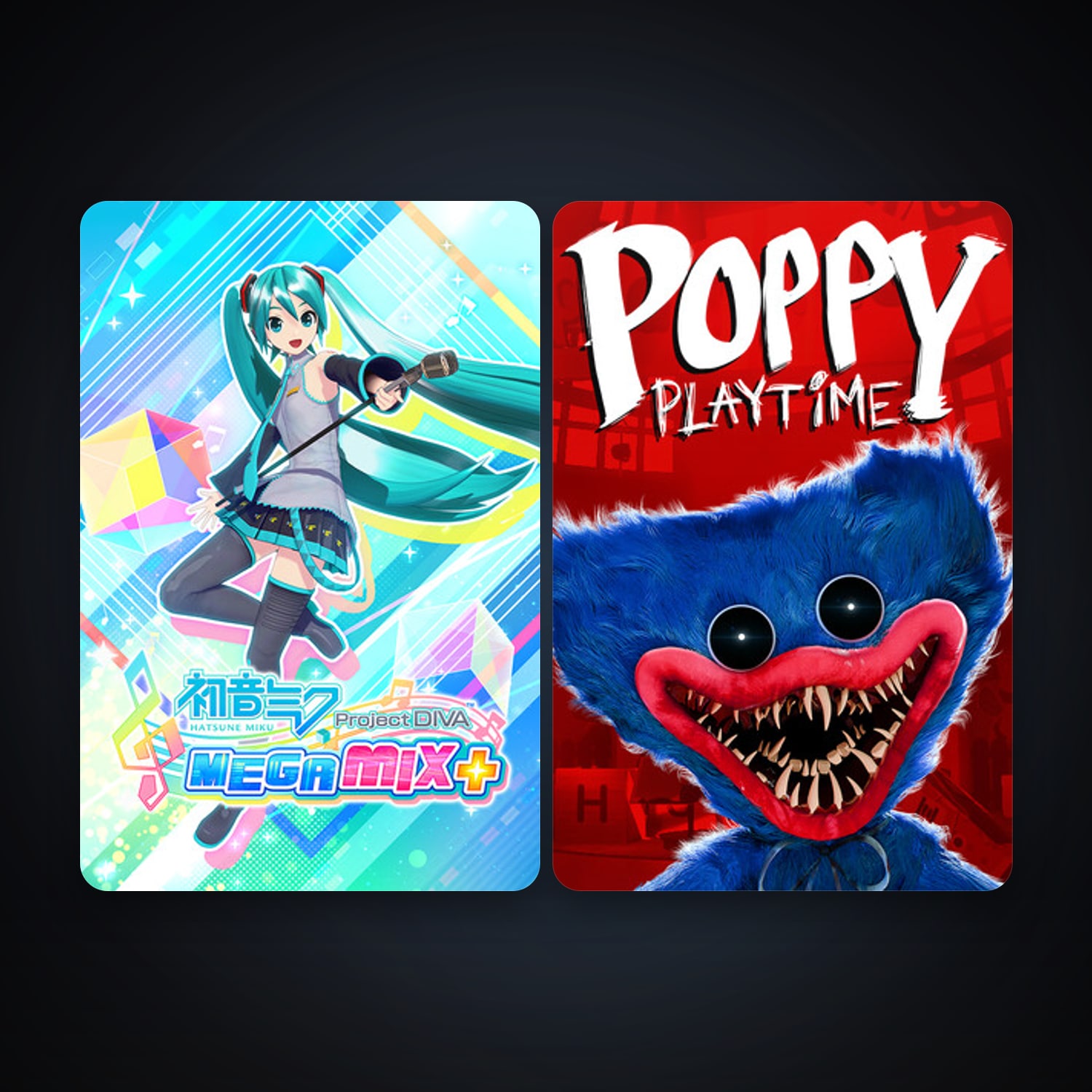 Poppy Playtime + Hatsune Miku: Project DIVA Mega Mix+, 7 games, clean — HabibiAccounts
