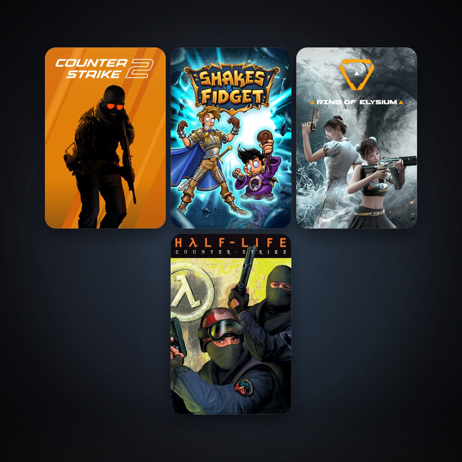 Counter-Strike + Counter-Strike: Source, 9 games, clean — HabibiAccounts