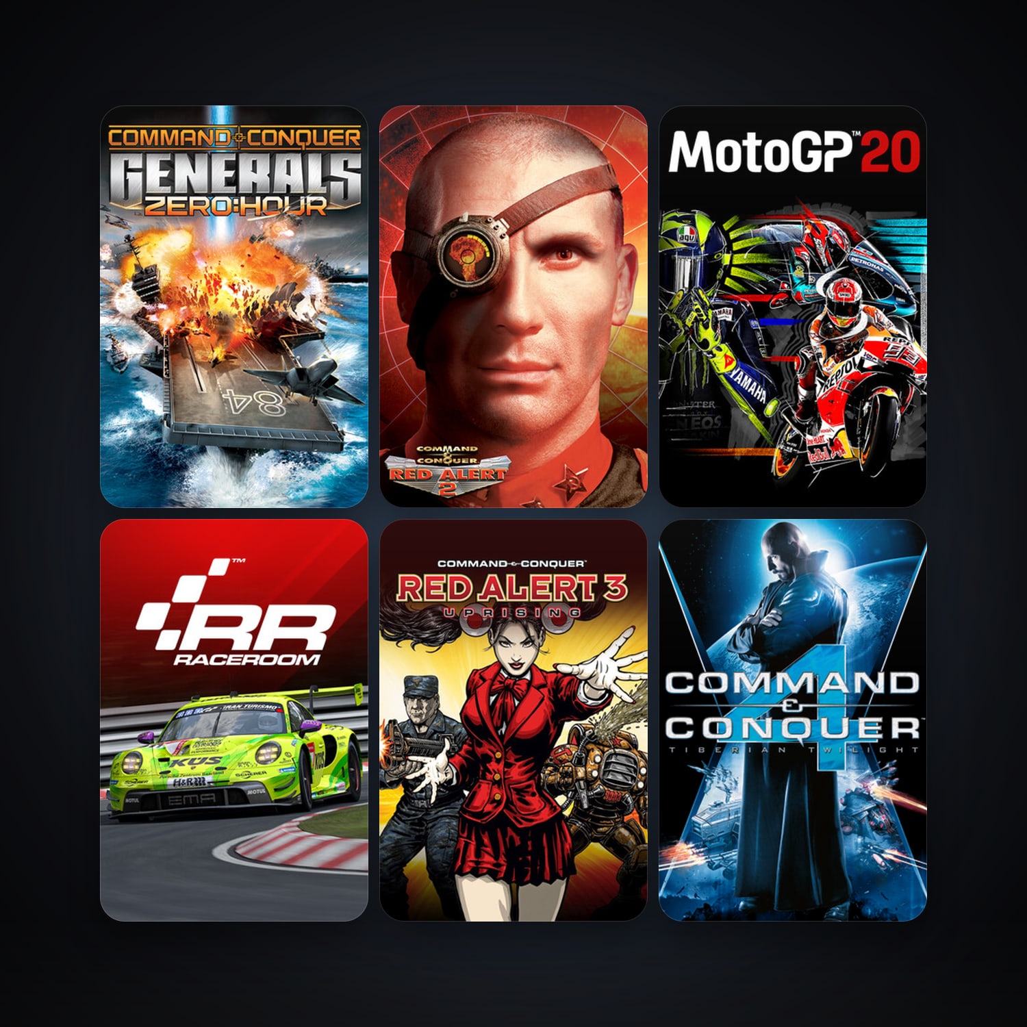 Command & Conquer: Red Alert 3 + Command & Conquer 3: Tiberium Wars, 17 games, clean — HabibiAccounts