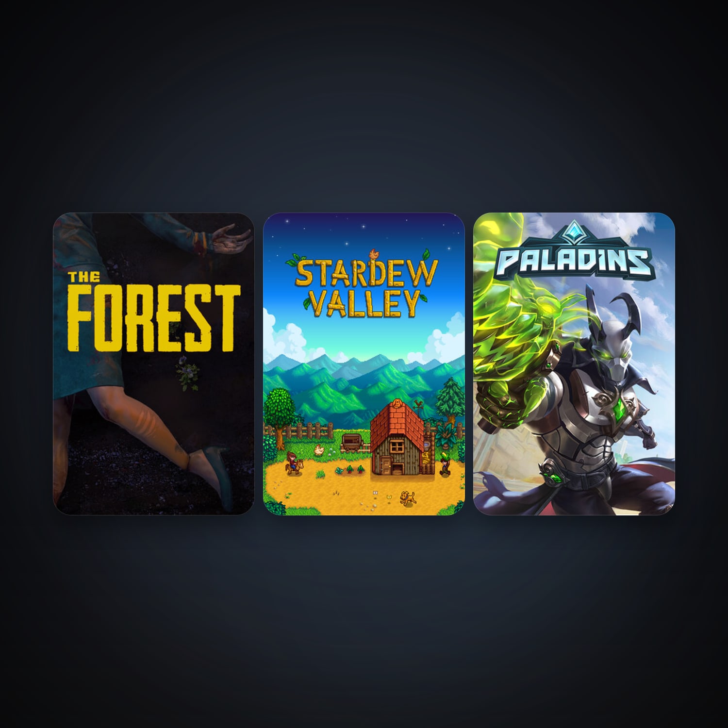 The Forest + Stardew Valley, 11 games, clean — HabibiAccounts