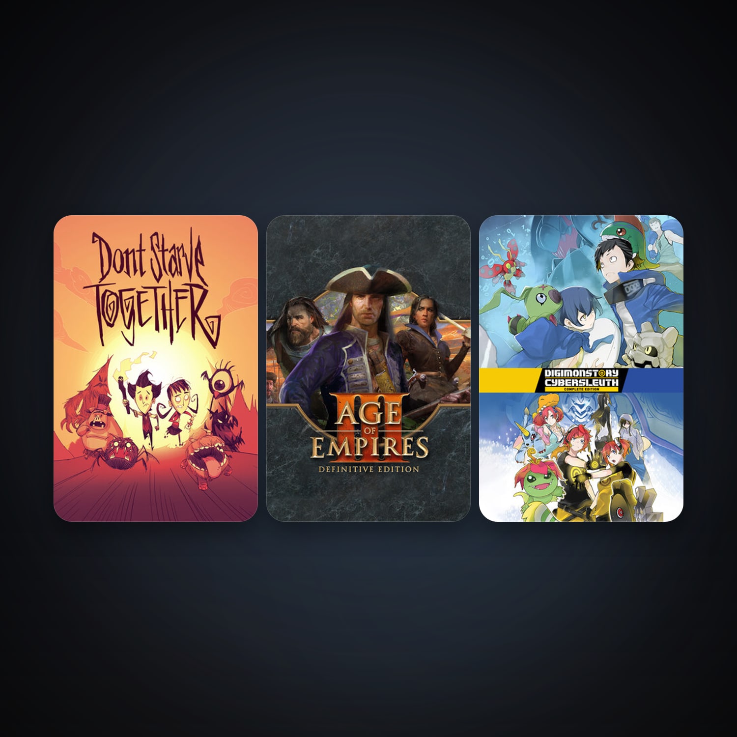 Don't Starve Together + Age of Empires III: Definitive Edition, 13 games, clean — HabibiAccounts