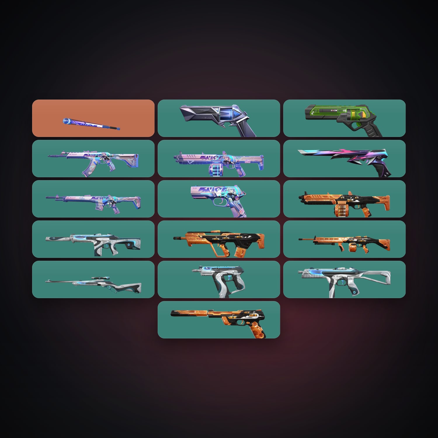 EU Gold 1 locker — 1 knives, 16 skins, lvl 122 — HabibiAccounts