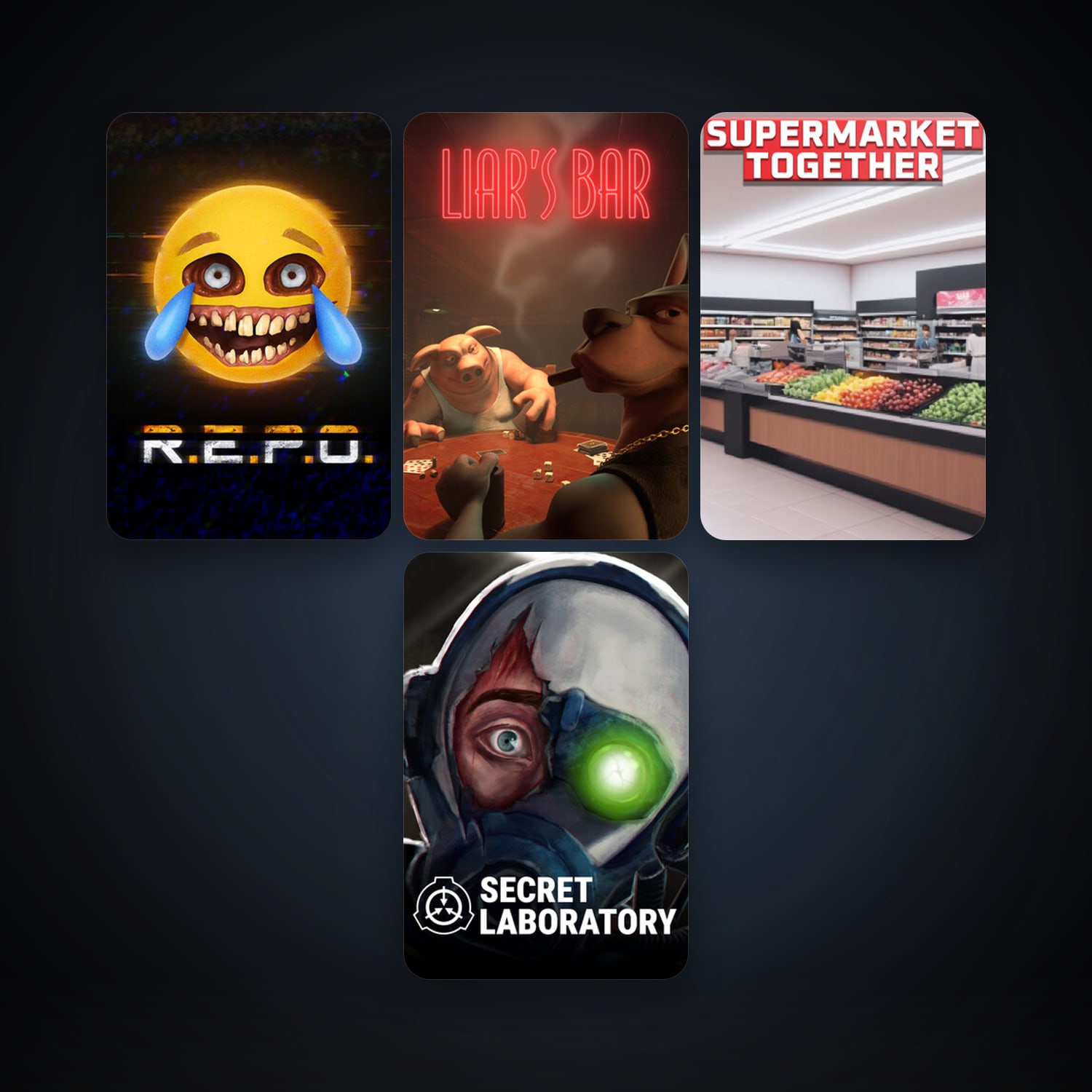 RaceRoom Racing Experience + SCP: Secret Laboratory, 7 games, clean — HabibiAccounts