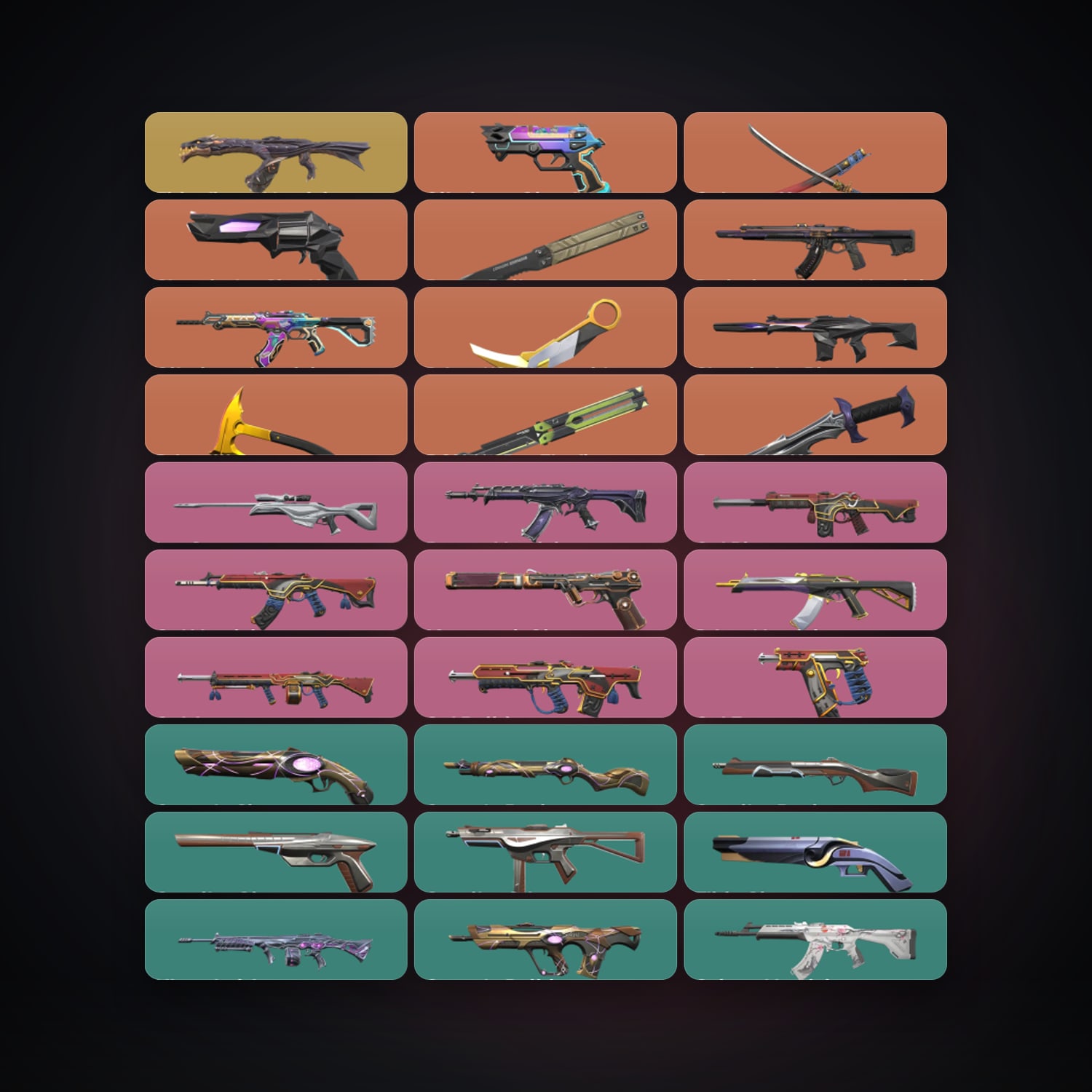 EU Plat 1 locker — 6 knives, 69 skins, lvl 187 — HabibiAccounts