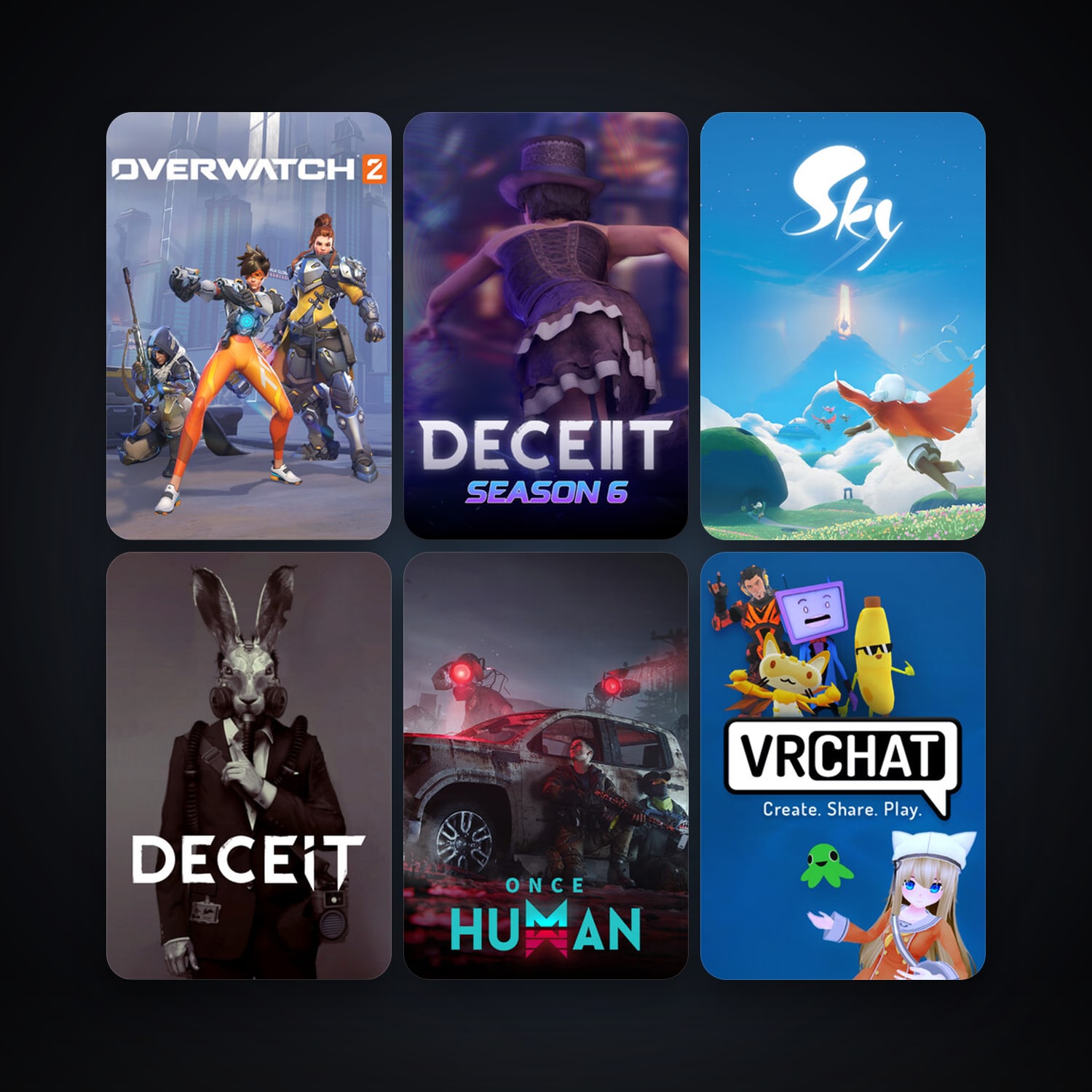 VRChat + Deceit, 11 games, clean — HabibiAccounts