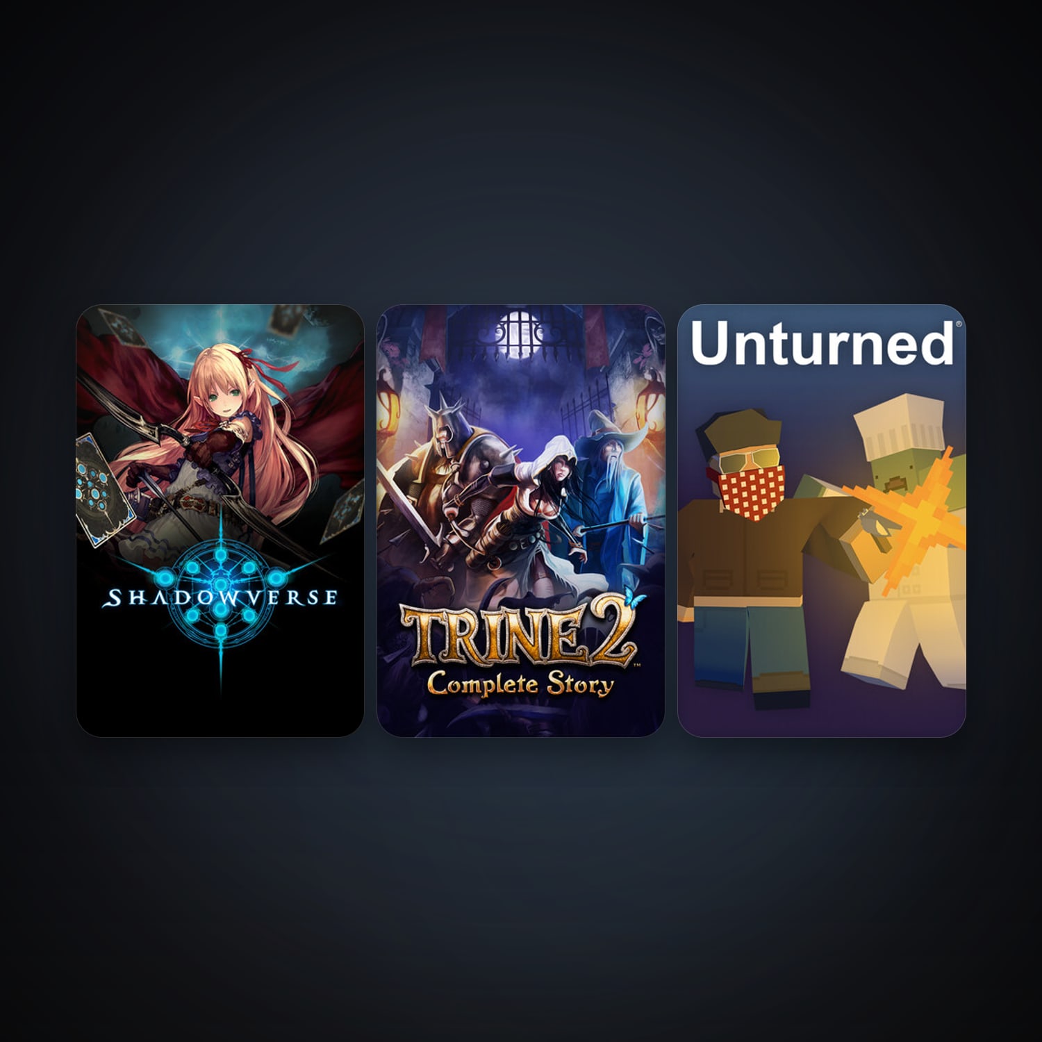 Trine 2: Complete Story + Unturned, 8 games, clean — HabibiAccounts