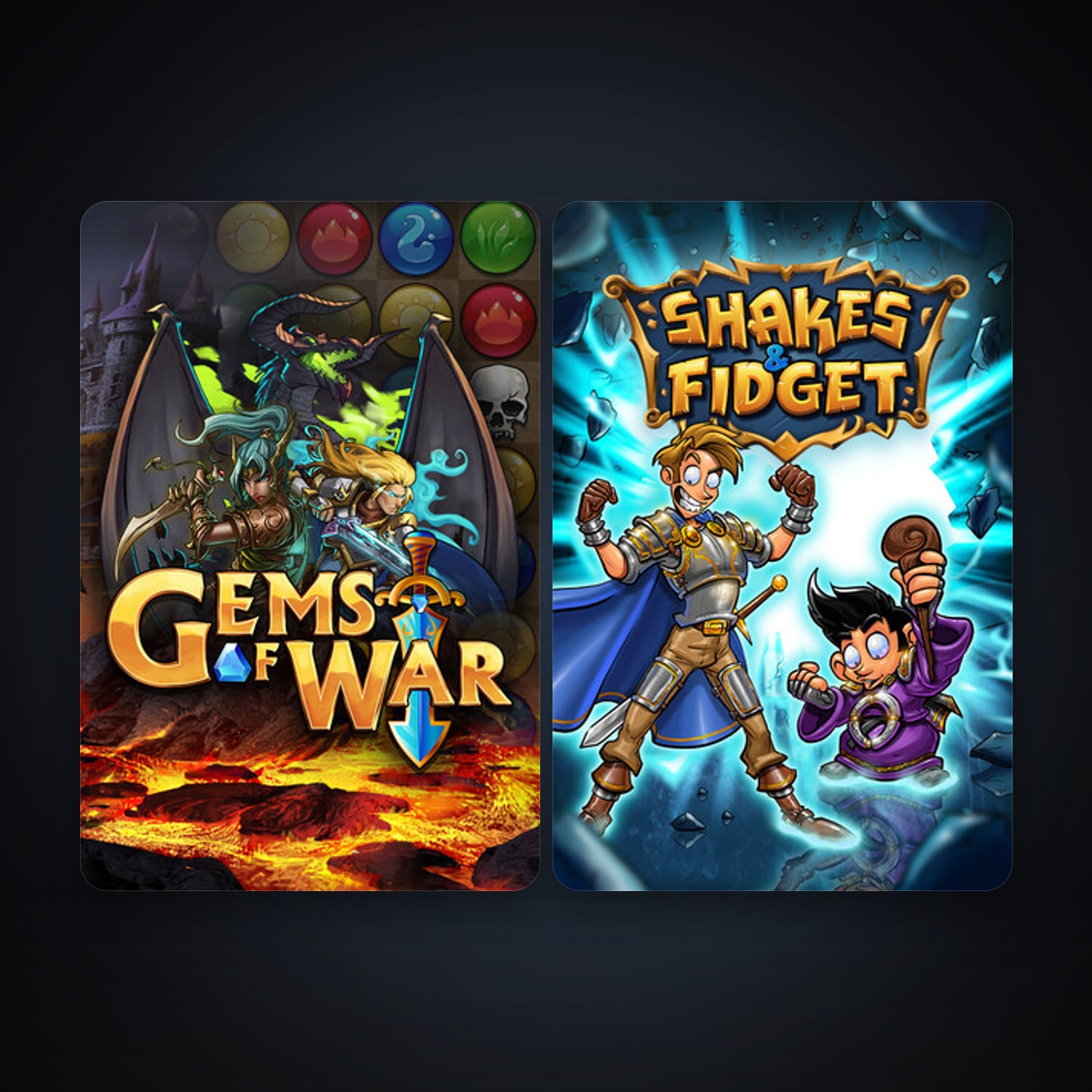 Steam account: Gems of War - Puzzle RPG + Shakes and Fidget, 6 games, clean — HabibiAccounts