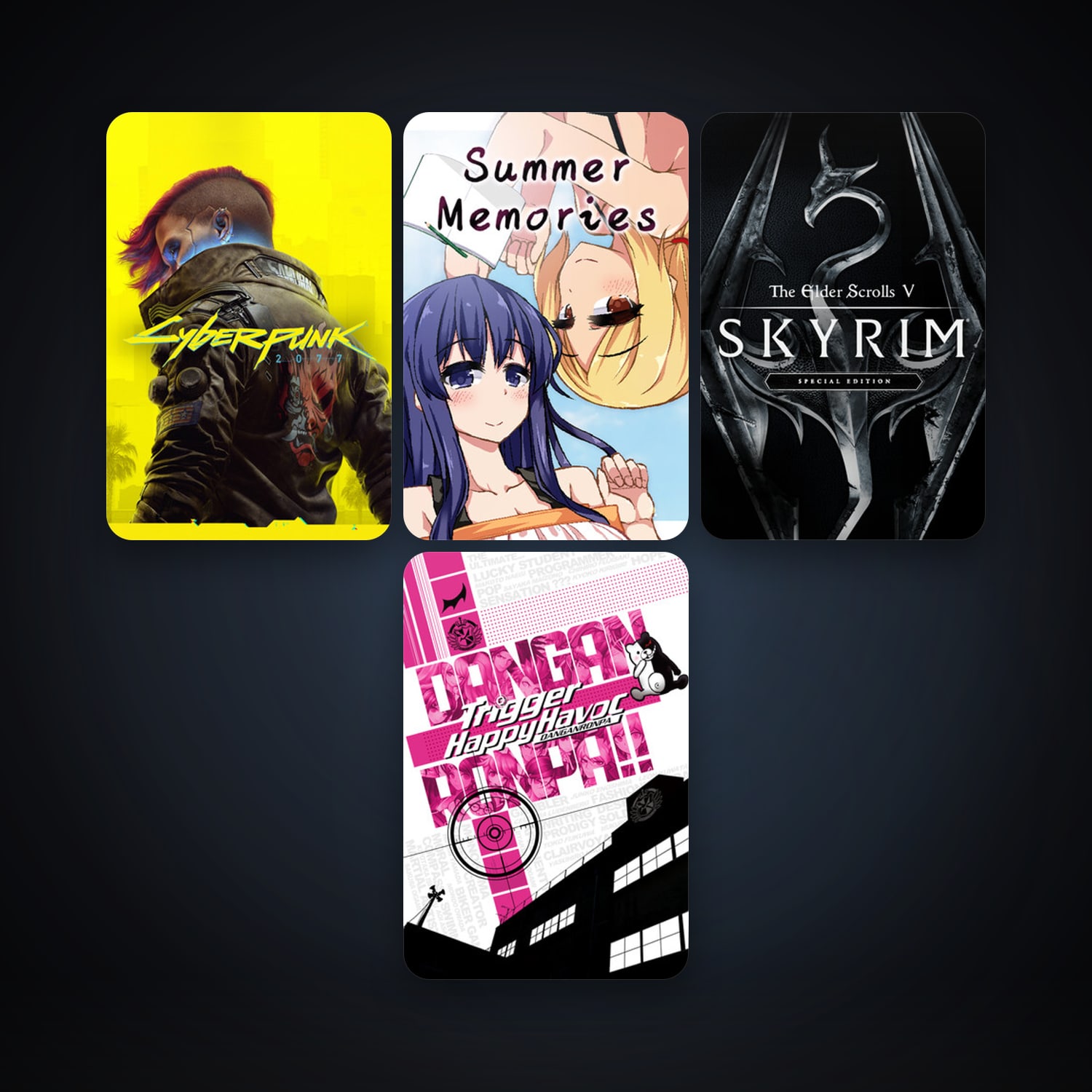 Danganronpa: Trigger Happy Havoc + The Elder Scrolls V: Skyrim Special Edition, 5 games, clean — HabibiAccounts