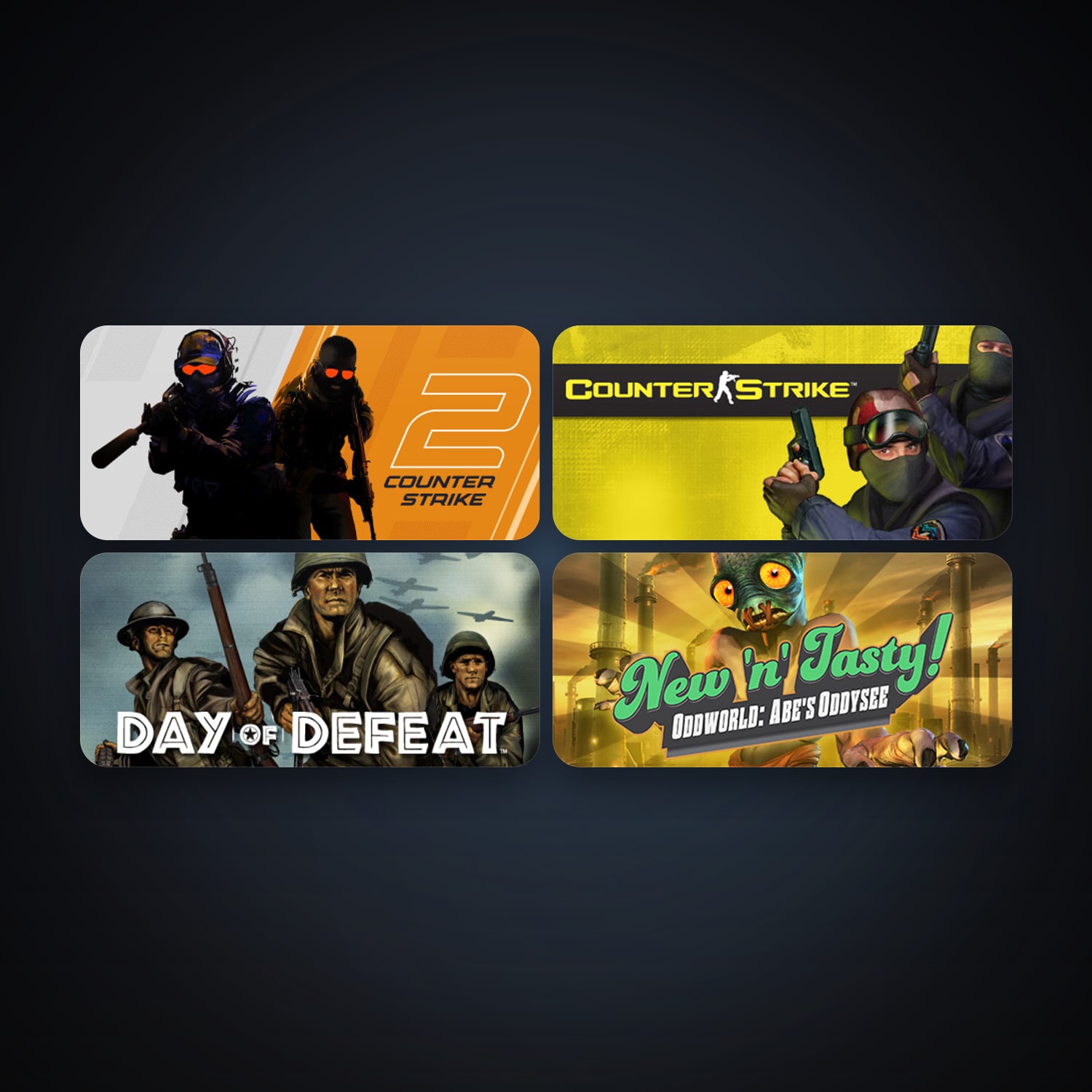 Counter-Strike + Day of Defeat, 11 games, Steam 14, clean — HabibiAccounts