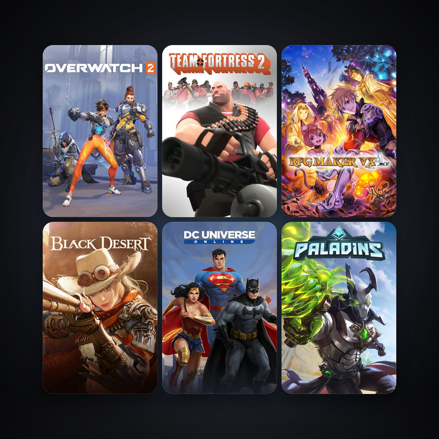 Team Fortress 2 + Left 4 Dead 2, 63 games, Steam 10, clean — HabibiAccounts
