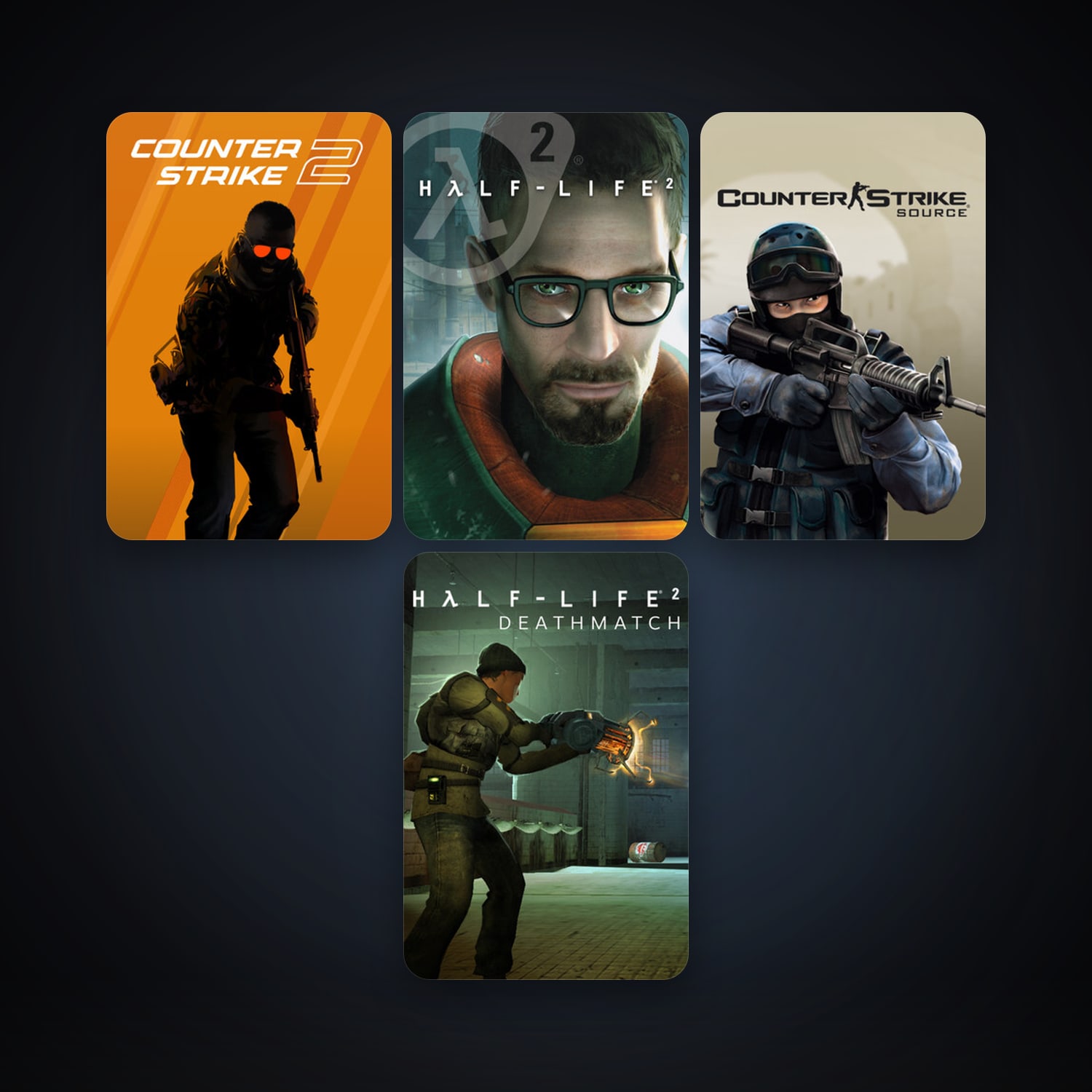 Half-Life 2 + Counter-Strike: Source, 5 games, Steam 11, clean — HabibiAccounts