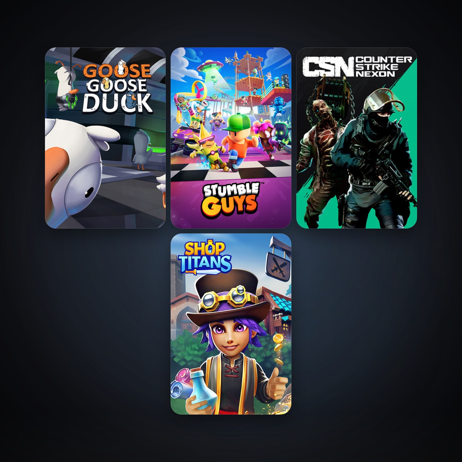Counter-Strike Nexon: Studio + Shop Titans, 11 games, clean — HabibiAccounts