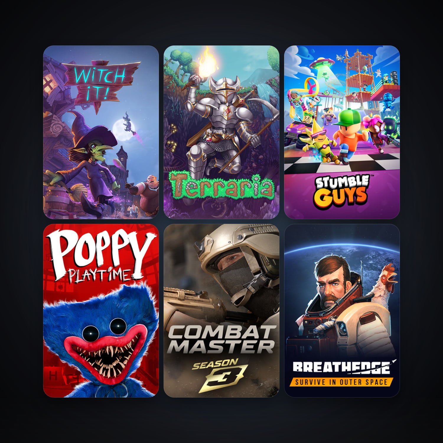 Terraria + Witch It, 16 games, clean — HabibiAccounts