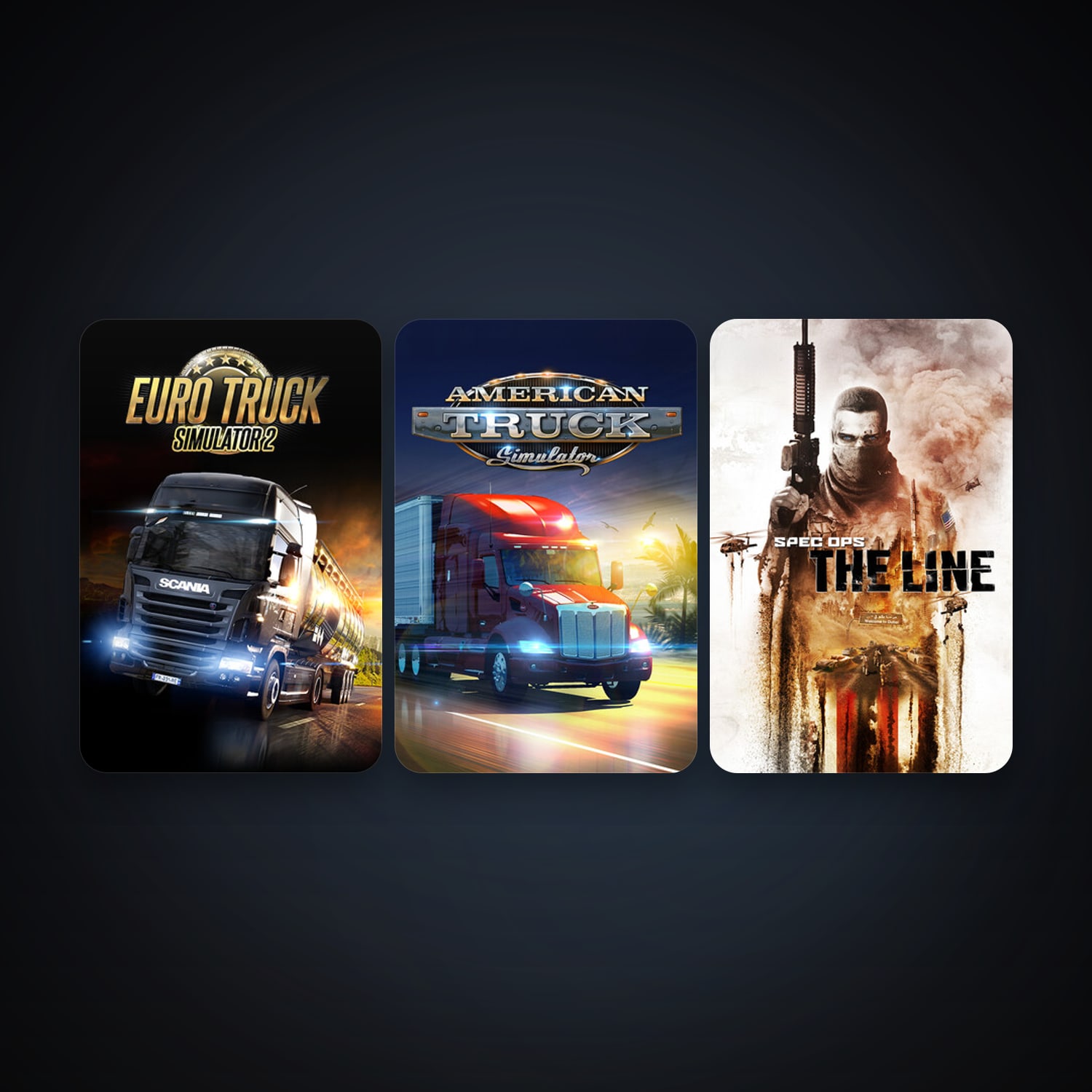 Steam account: Spec Ops: The Line + Euro Truck Simulator 2, 3 games, clean — HabibiAccounts