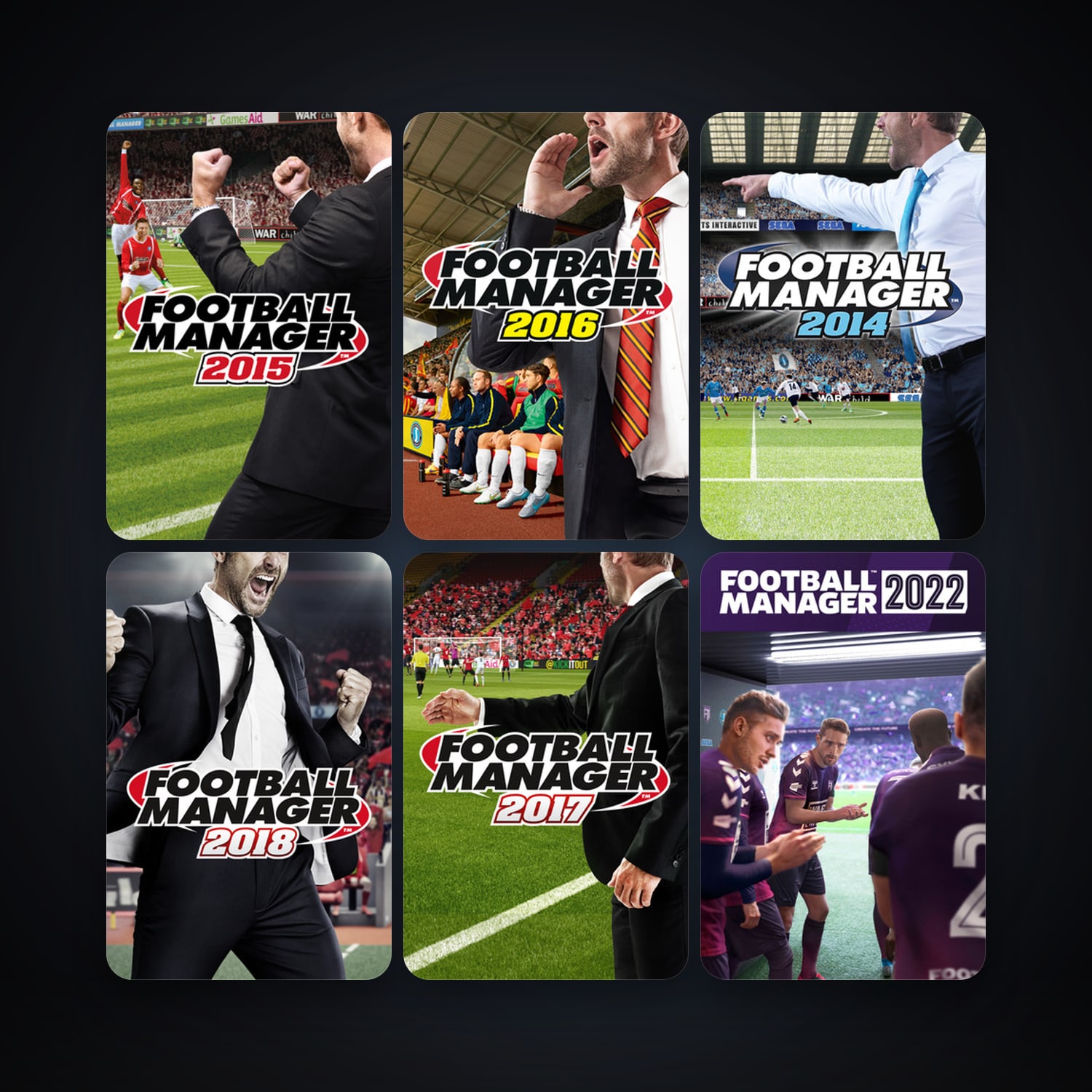 Football Manager 2014 + Football Manager 2015, 14 games, clean — HabibiAccounts