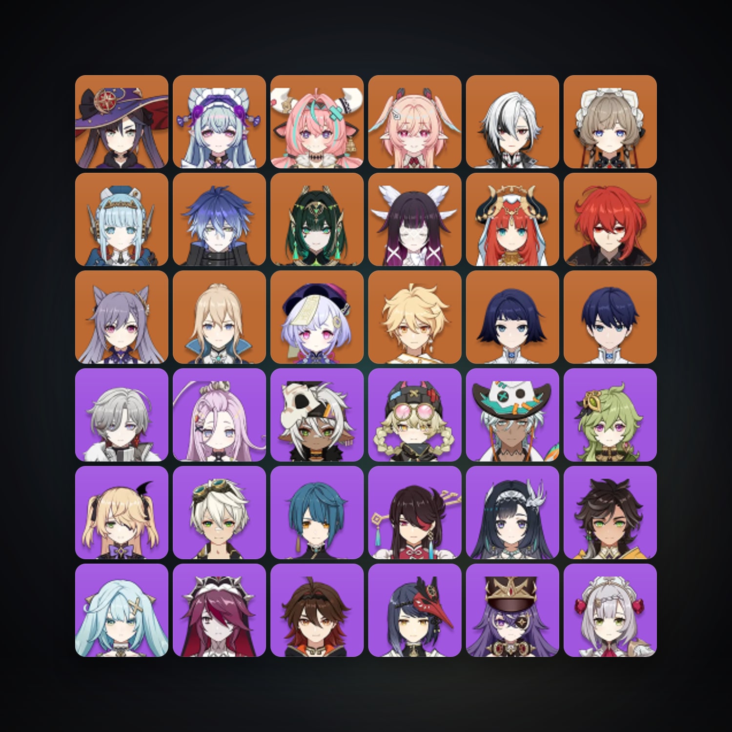 جينشن إمباكت | AR 57 | 59 شخصية | 15× 5★ — HabibiAccounts