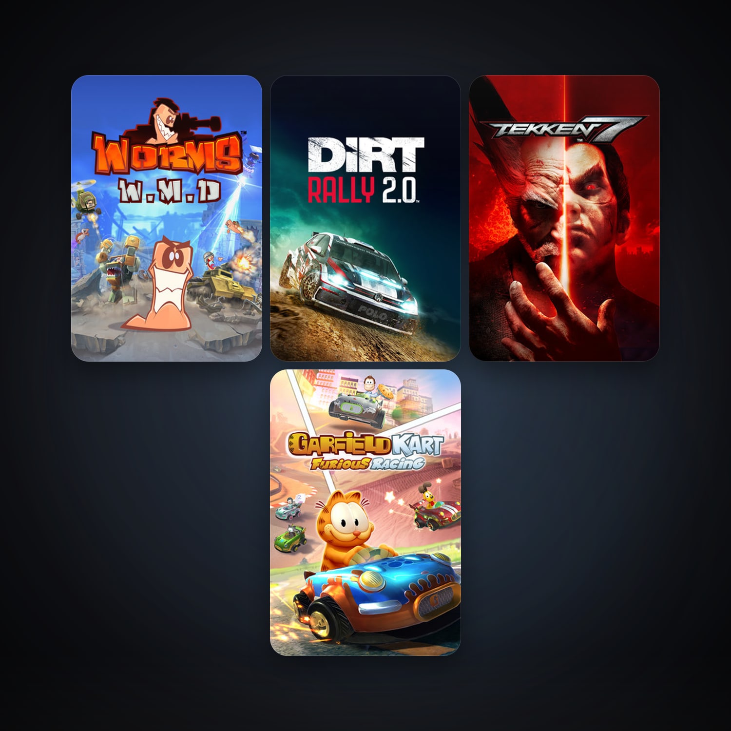Worms W.M.D + TEKKEN 7, 6 games, clean — HabibiAccounts