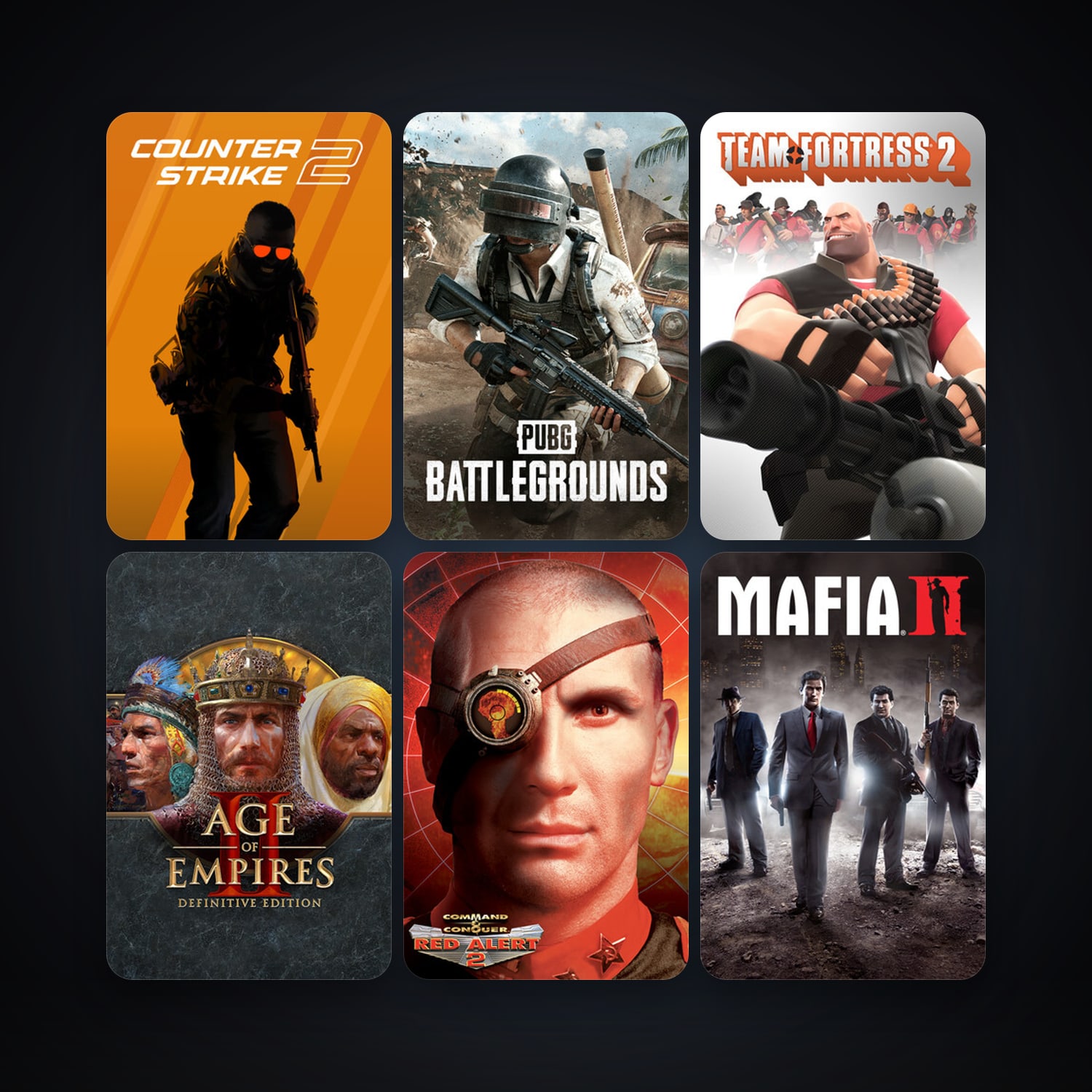 Team Fortress 2 + CS2 Prime, 35 games, clean — HabibiAccounts