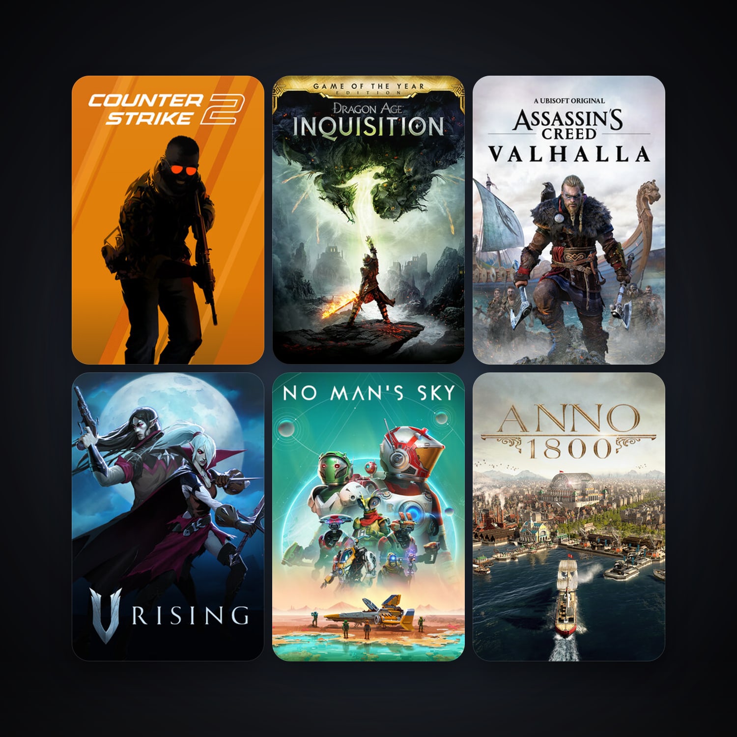 CS2 Prime + No Man's Sky, 250 games, Steam 15, clean — HabibiAccounts