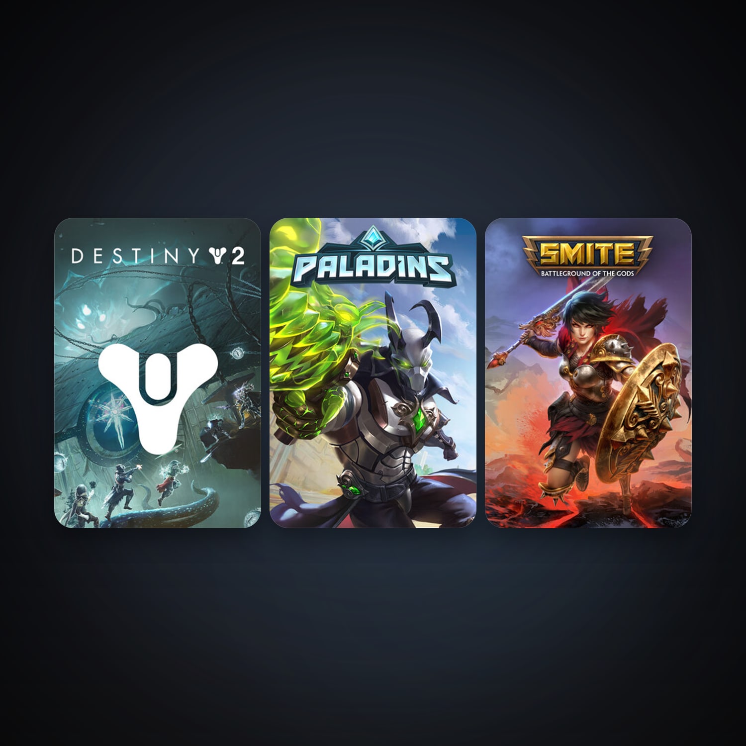 SMITE + Paladins, 8 games, clean — HabibiAccounts