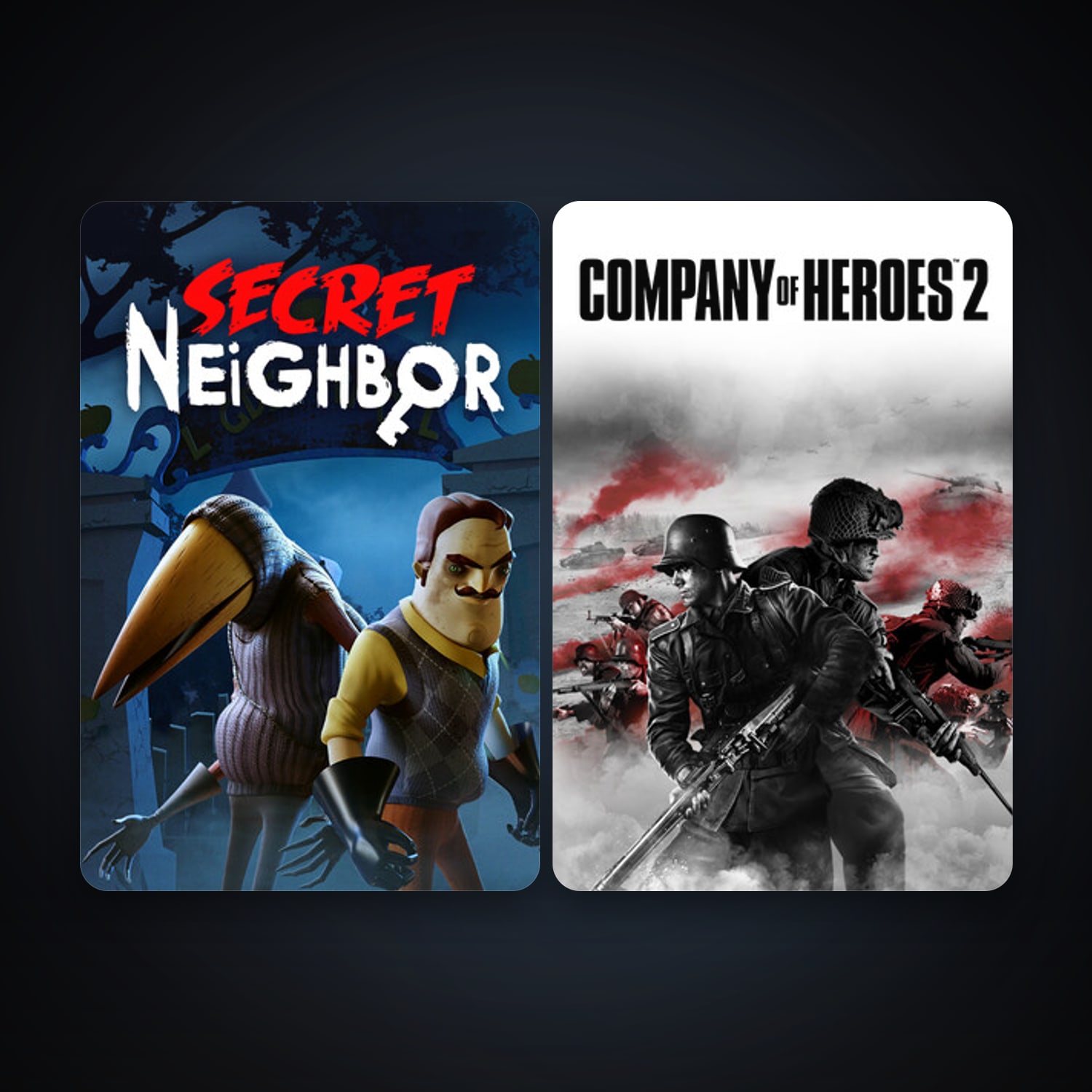 Company of Heroes 2 + Secret Neighbor, 7 games, clean — HabibiAccounts