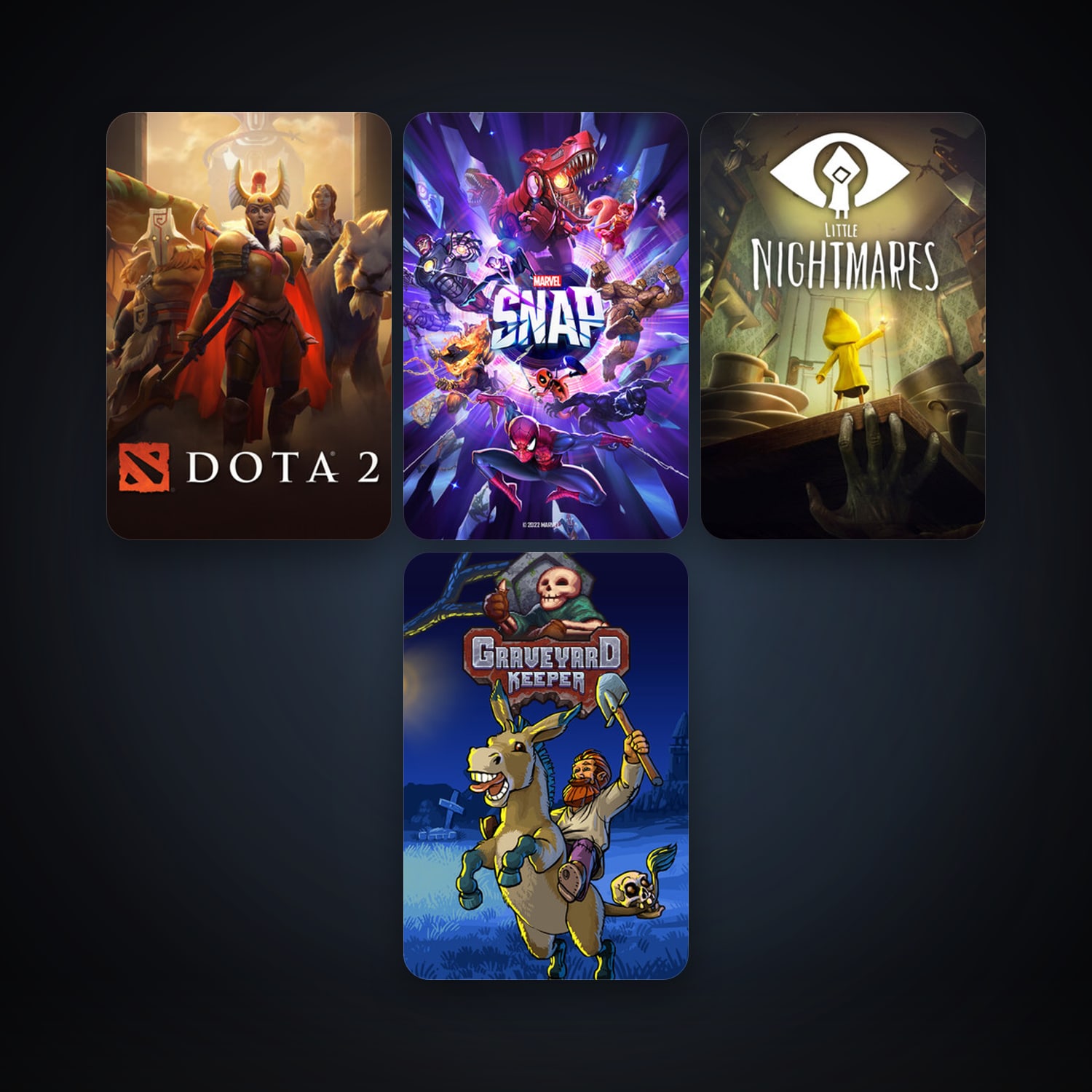 Dota 2 + Little Nightmares, 6 games, clean — HabibiAccounts