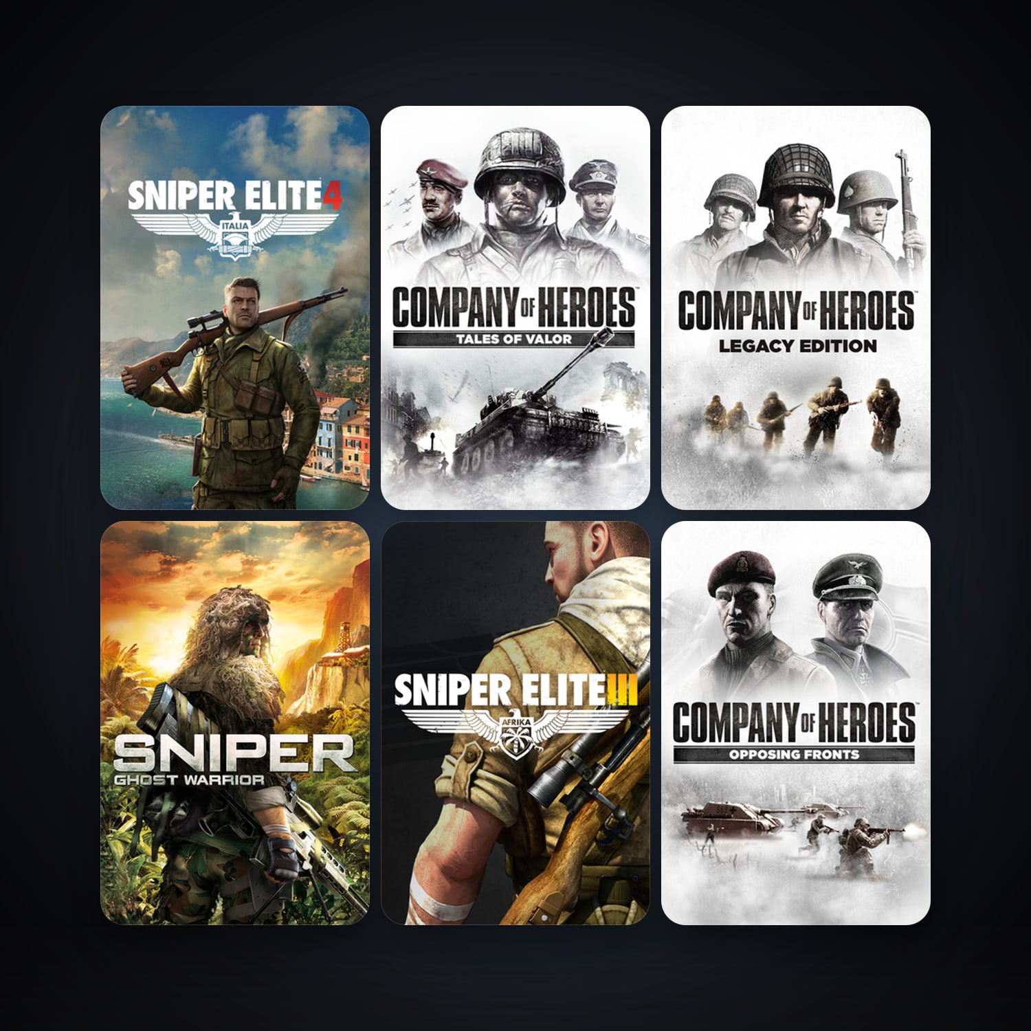 Company of Heroes + Company of Heroes: Opposing Fronts, 10 games, clean — HabibiAccounts