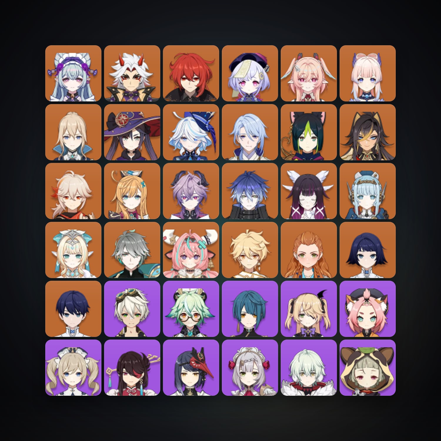 Genshin Impact | AR 59 | 72 Chars | 21× 5★ — Genshin / miHoYo Account — HabibiAccounts