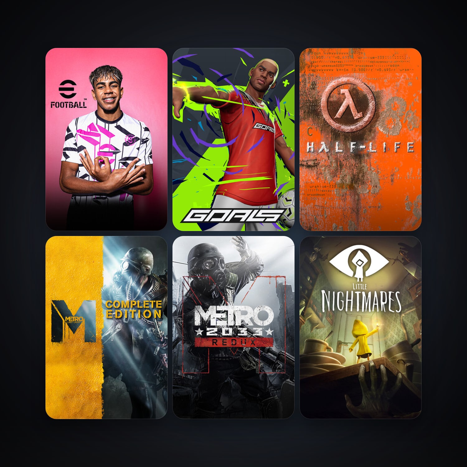 Half-Life + Metro: Last Light, 13 games, clean — HabibiAccounts
