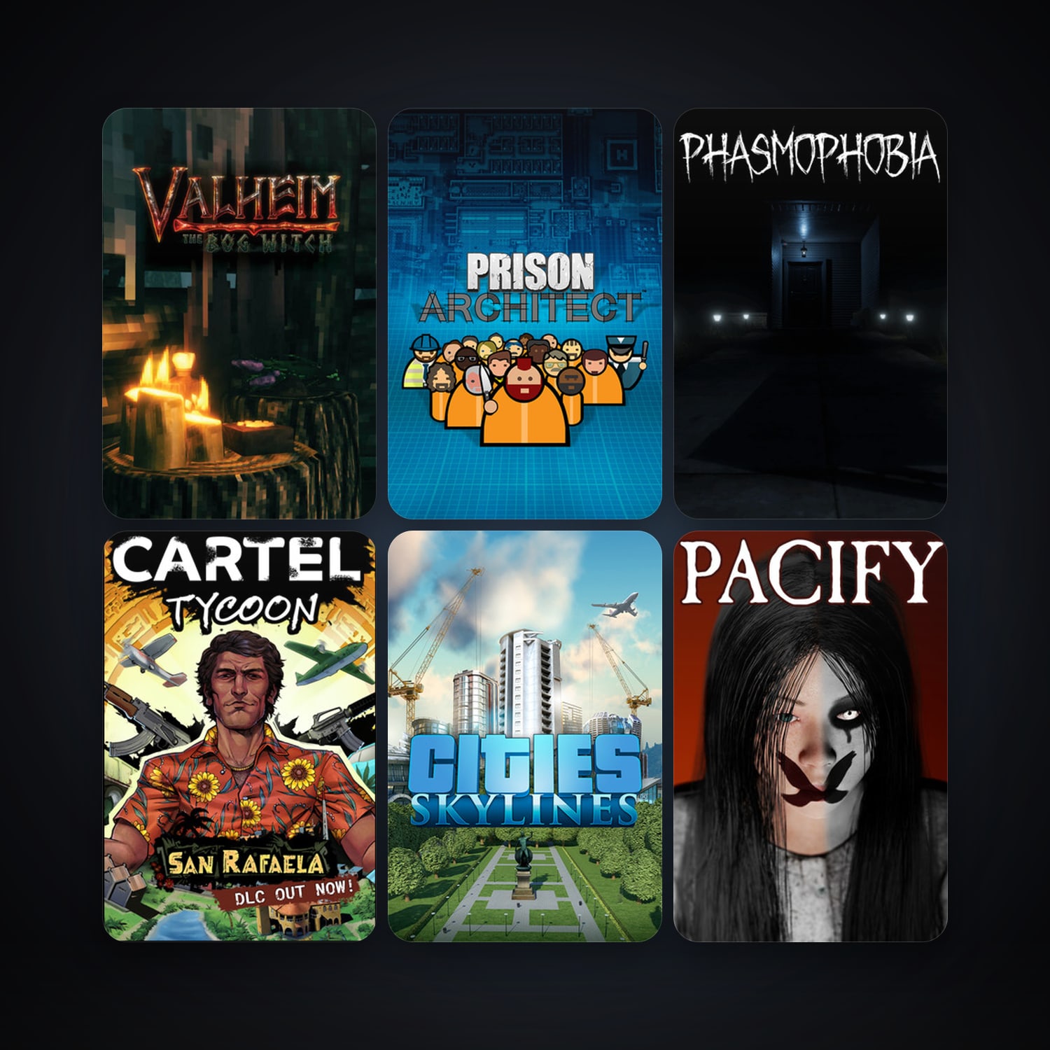 Prison Architect + Cities: Skylines, 10 games, clean — HabibiAccounts