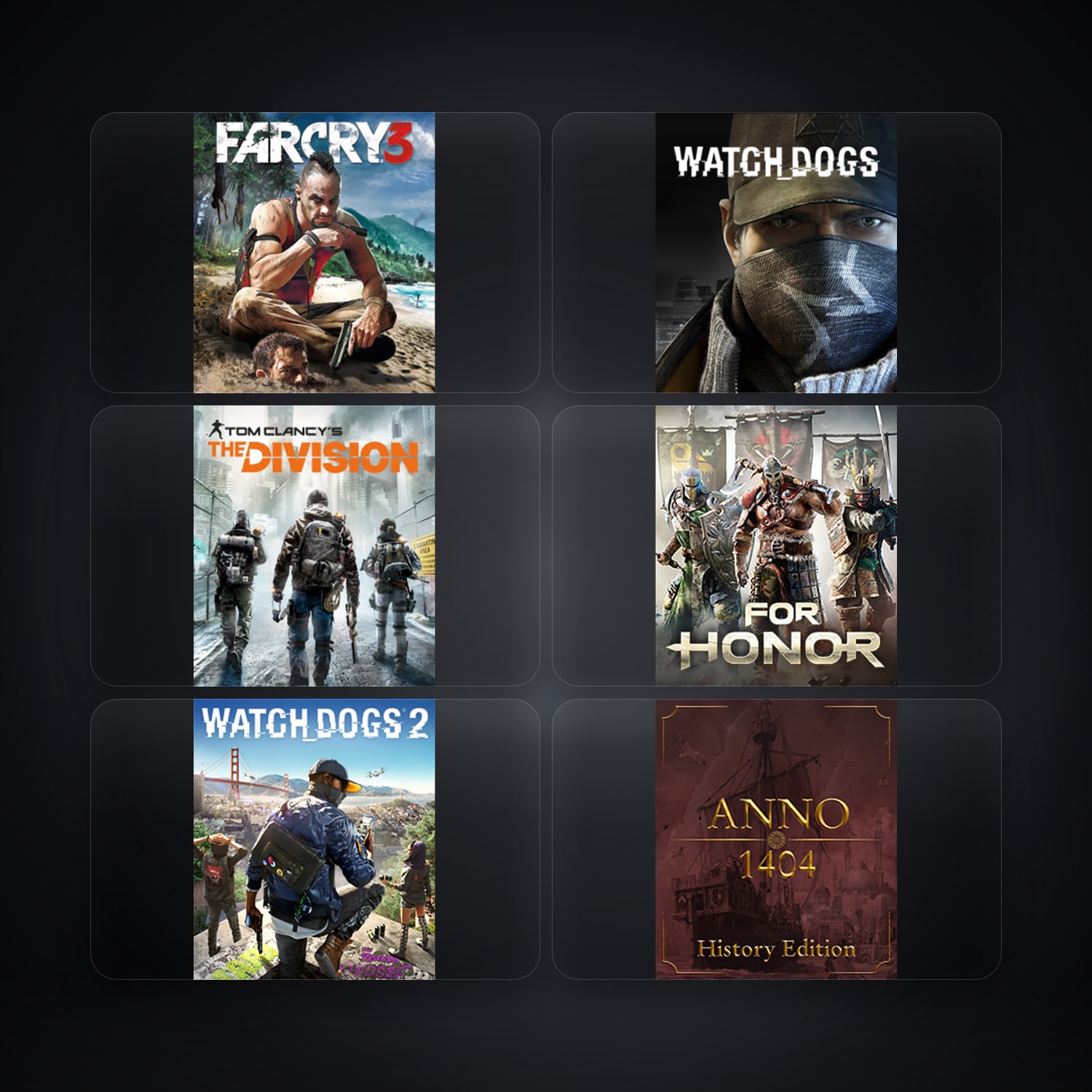 Ubisoft Far Cry 3 Deluxe Edition + Watch_Dogs — TH — 6 games — HabibiAccounts
