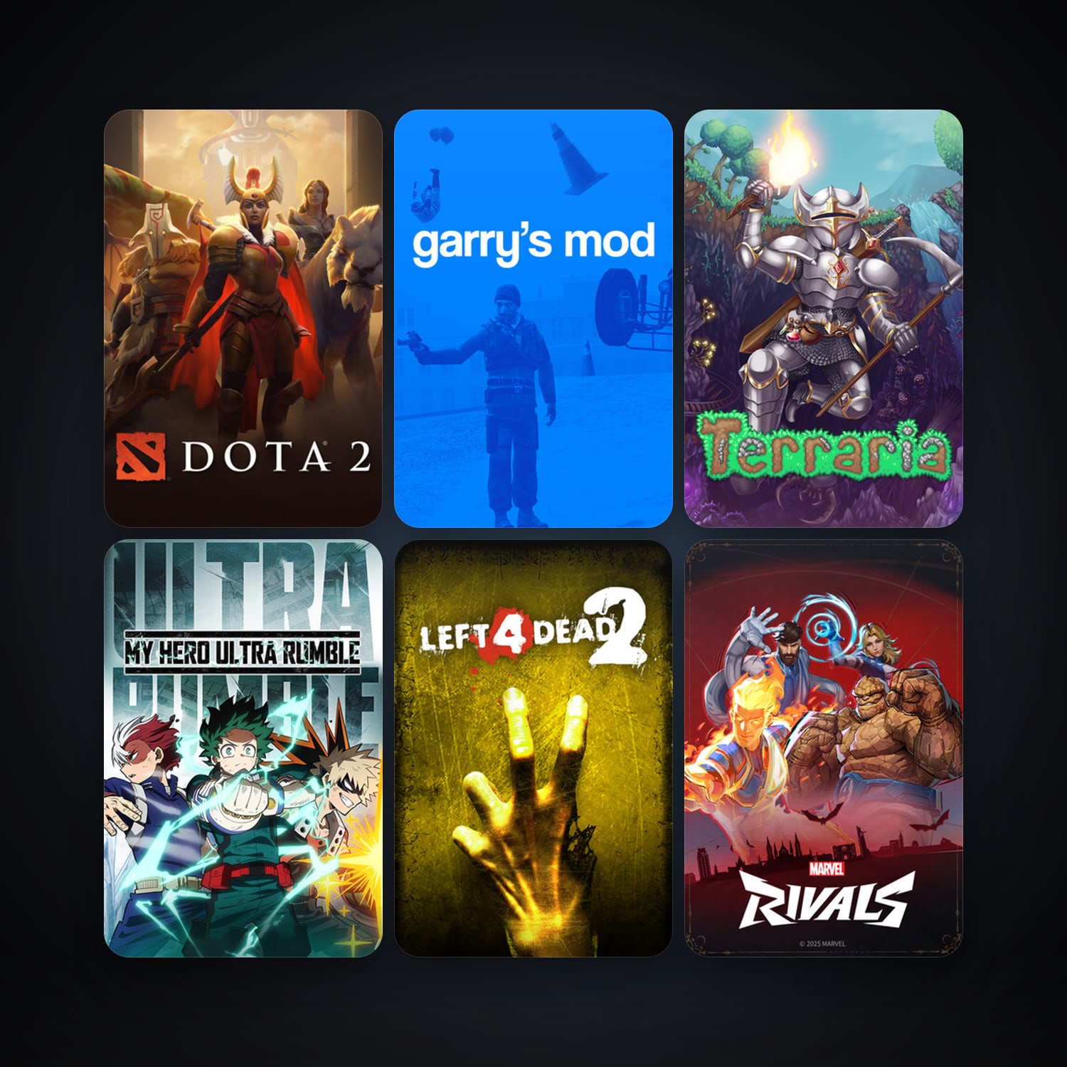 Left 4 Dead 2 + Dota 2, 21 games, clean — HabibiAccounts