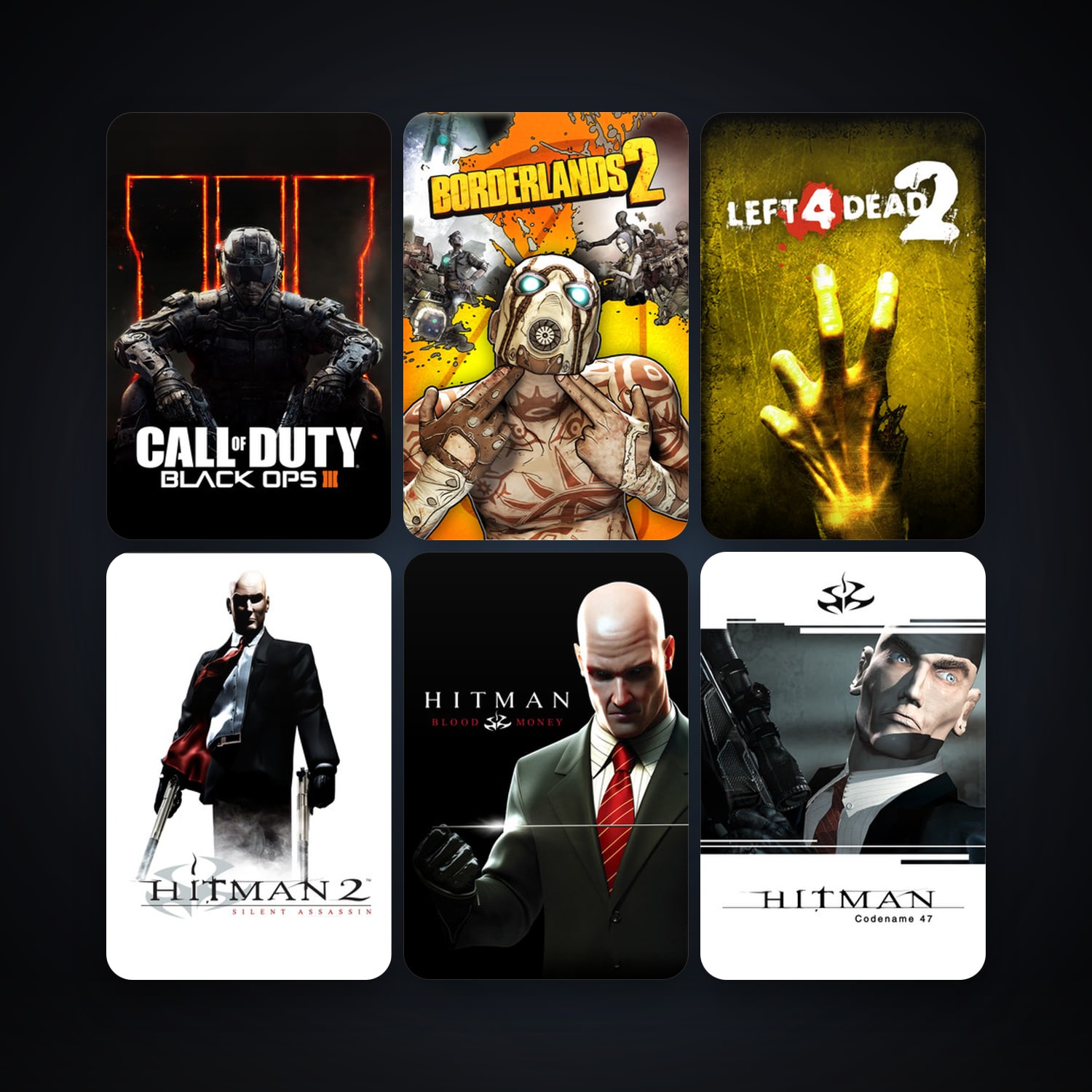Left 4 Dead 2 + Hitman 2: Silent Assassin, 14 games, clean — HabibiAccounts