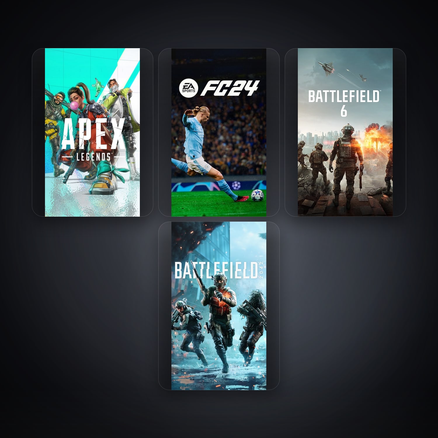 EA Apex Legends + Battlefield 1 — CZ — 8 games — HabibiAccounts
