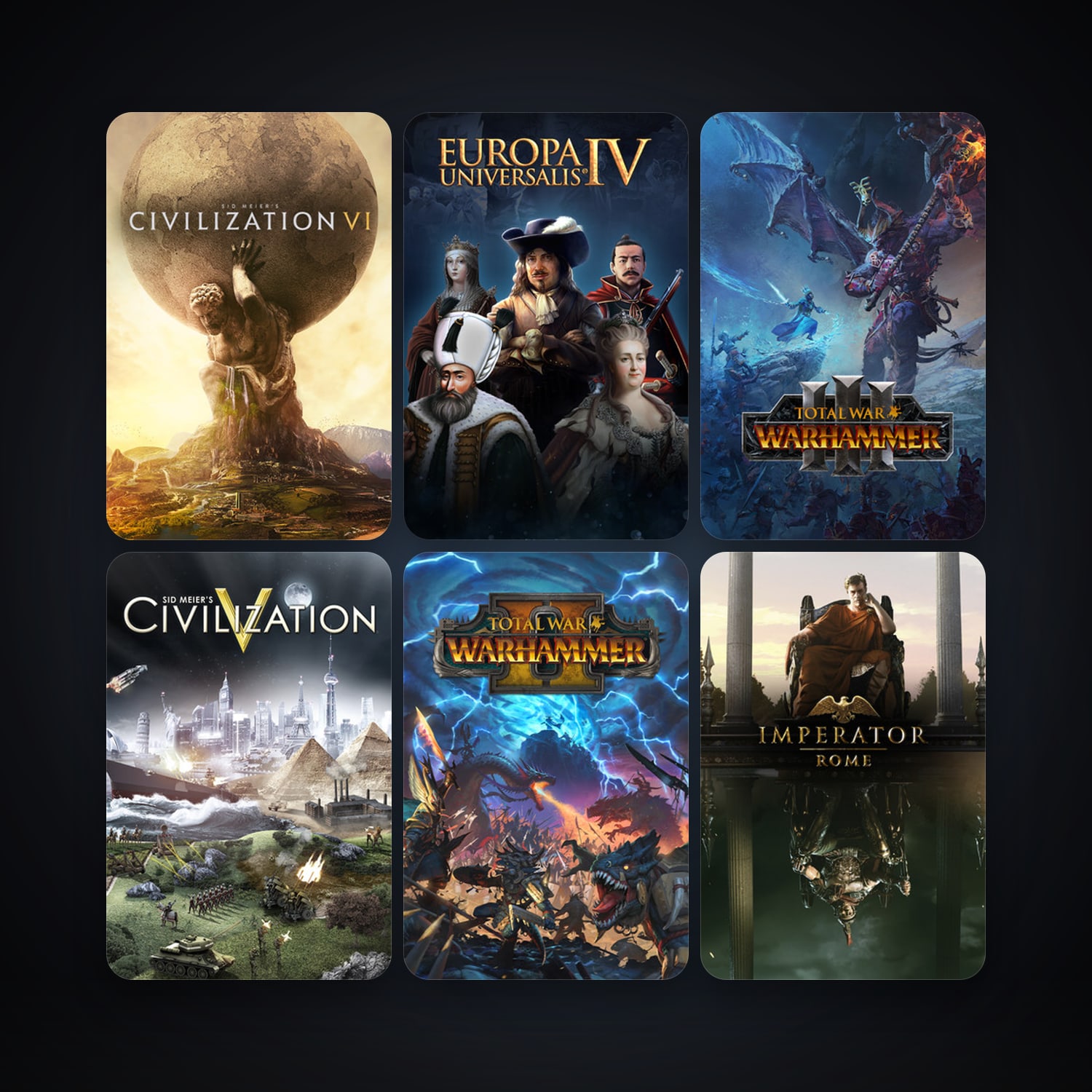 Medieval II: Total War + Sid Meier's Civilization V, 39 games, Steam 10, clean — HabibiAccounts