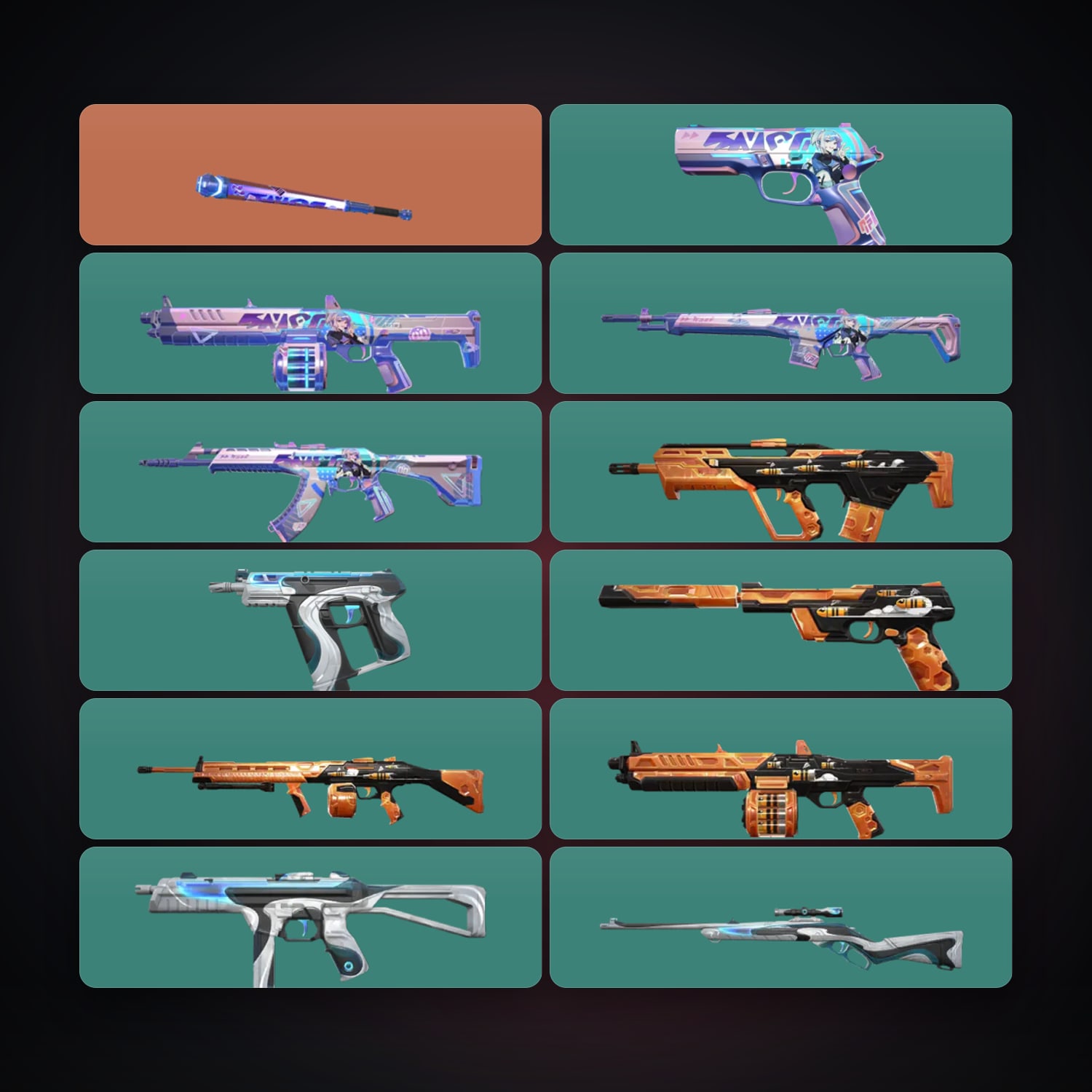 LA Gold 3 locker — 1 knives, 13 skins, lvl 45 — HabibiAccounts