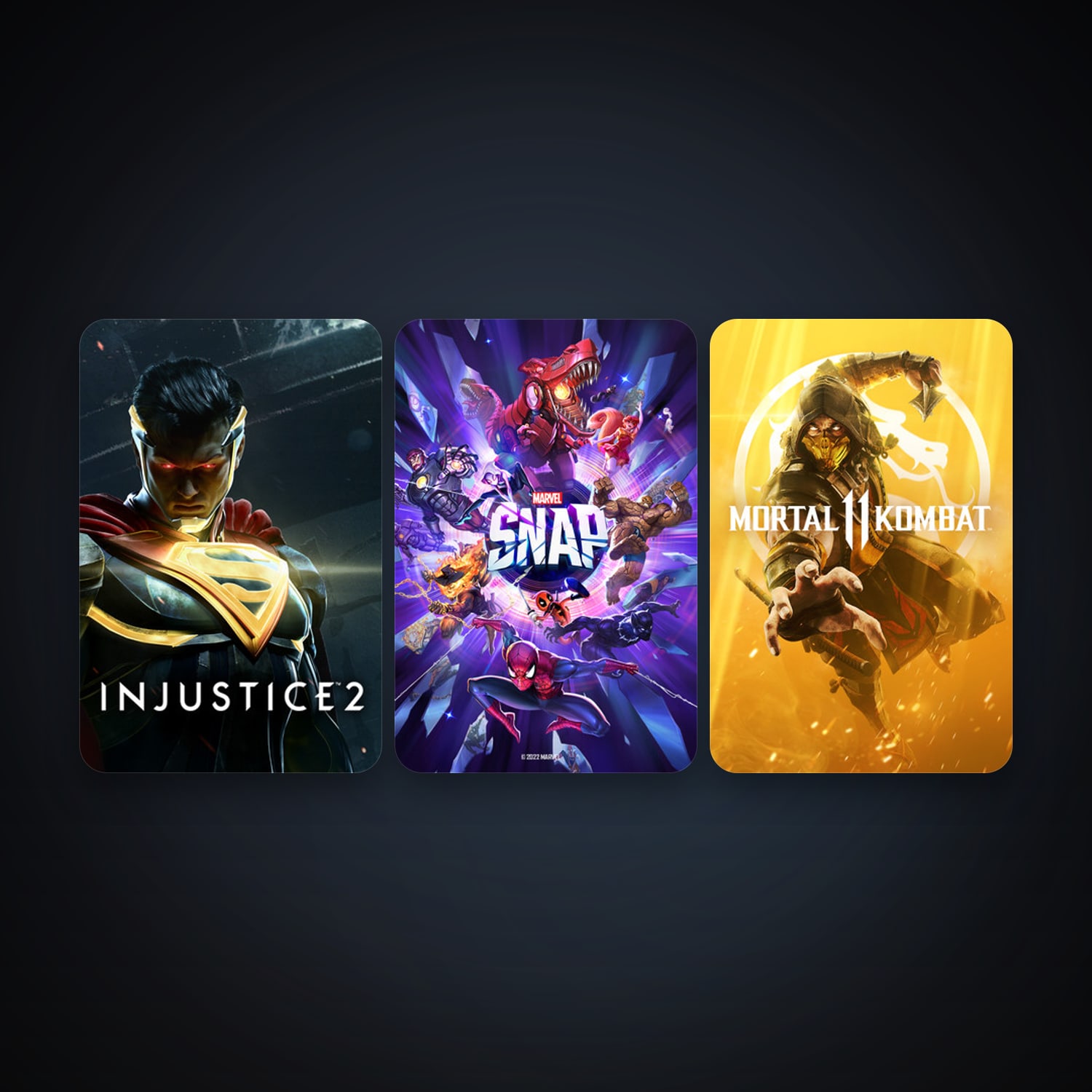 Injustice 2 + Mortal Kombat 11, 5 games, clean — HabibiAccounts