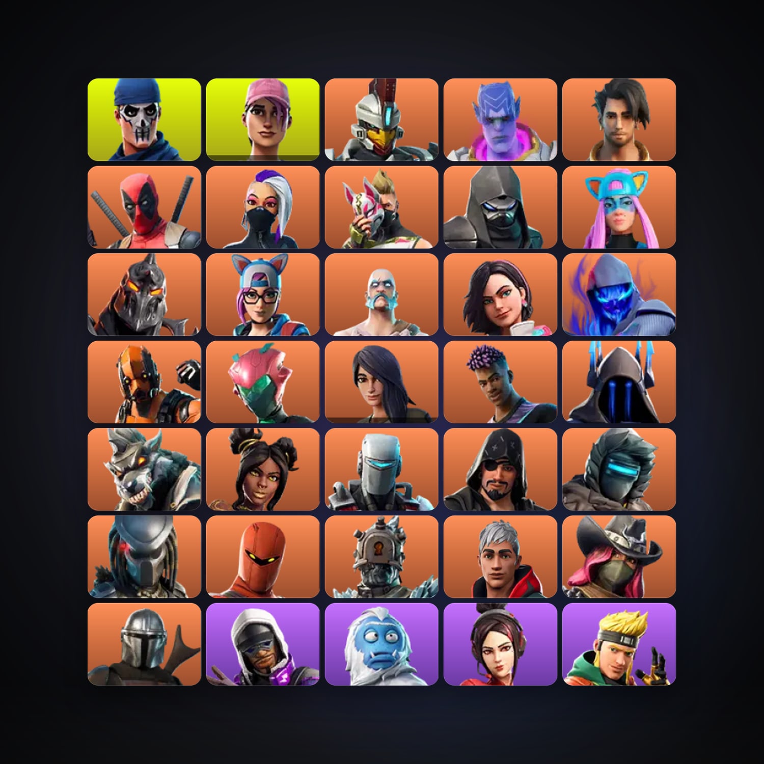 Fortnite account with Drift & Deadpool — 105 skins — 950 V-Bucks — lvl 1282 — HabibiAccounts